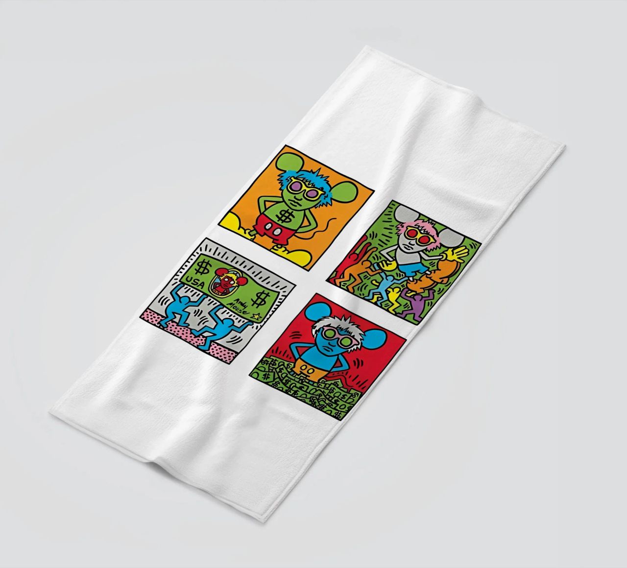Andy Mouse di Keith Haring telo mare da tokovictory
