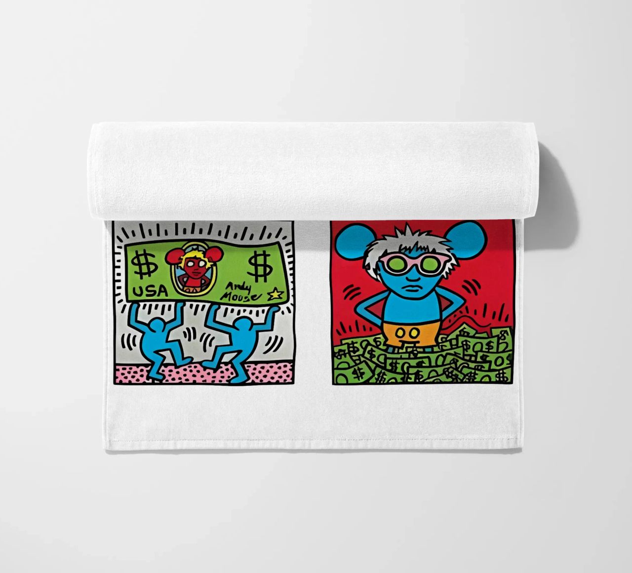 Andy Mouse di Keith Haring telo mare da tokovictory