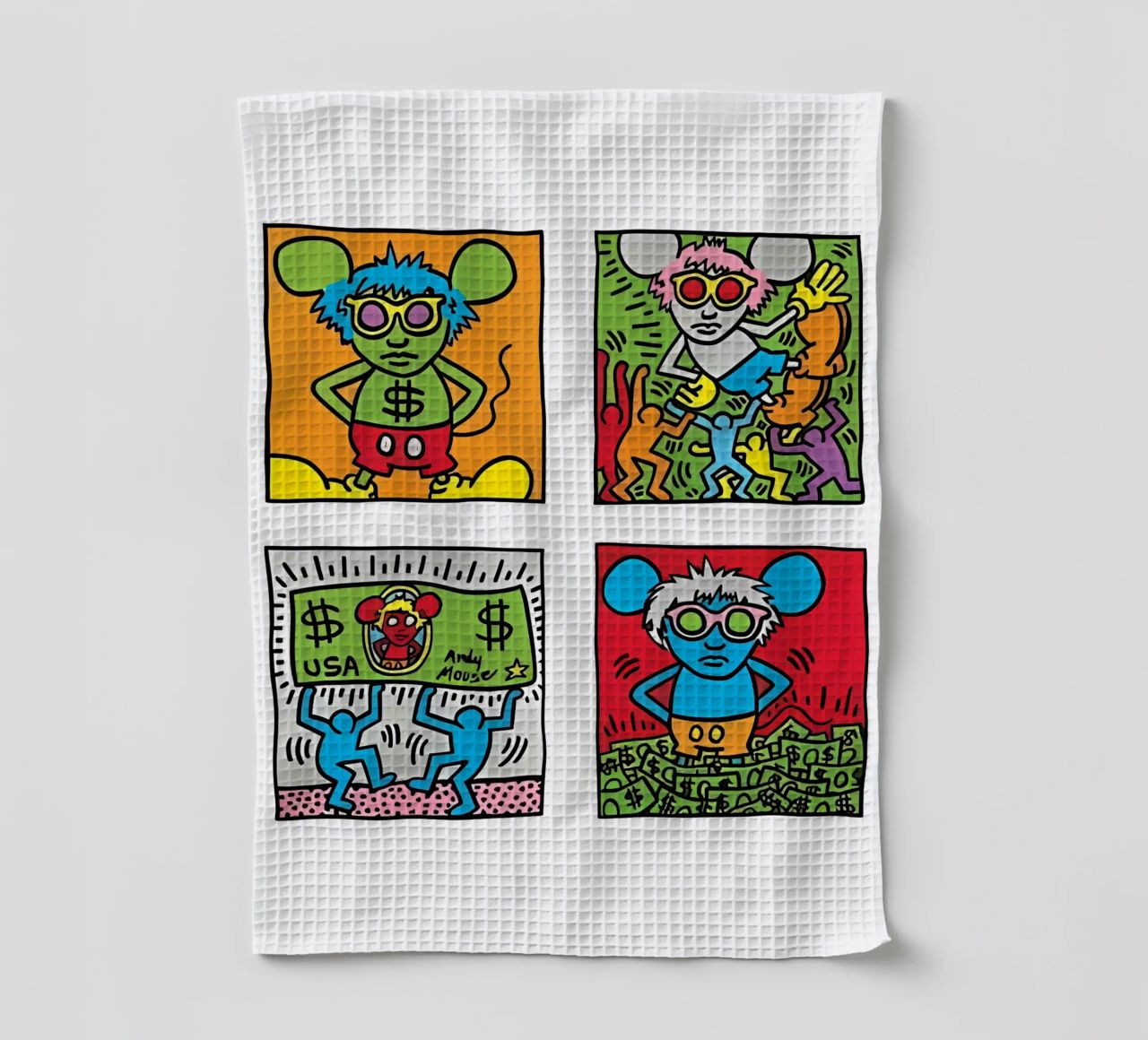 Andy Mouse di Keith Haring canovaccio da cucina da tokovictory