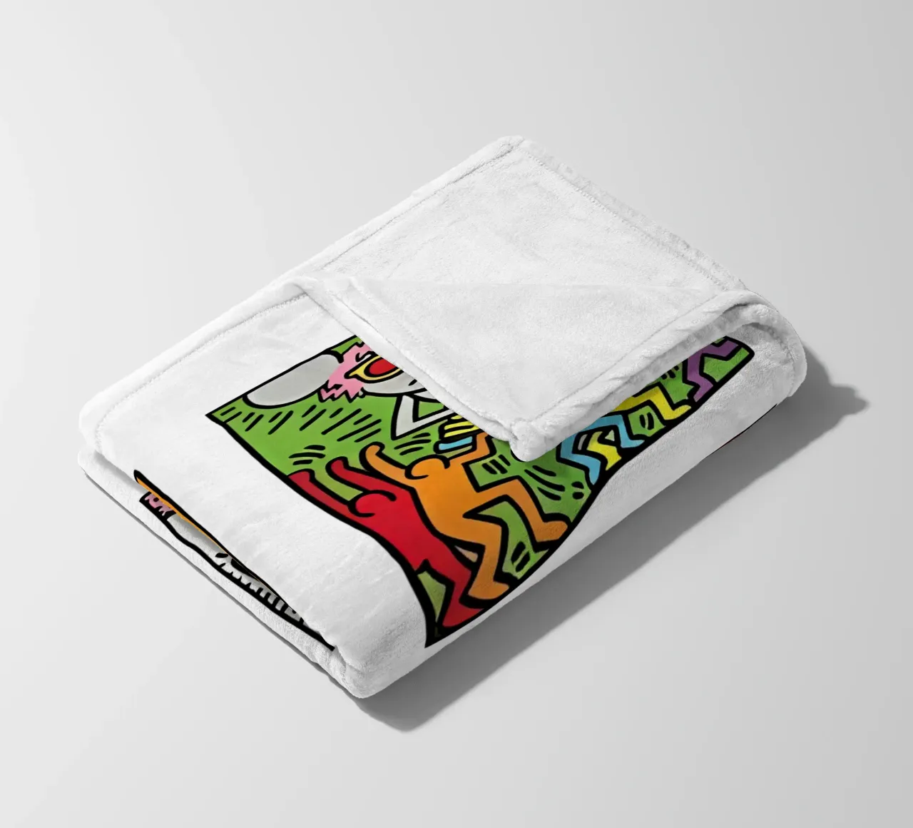 Andy Mouse de Keith Haring manta de franela de tokovictory