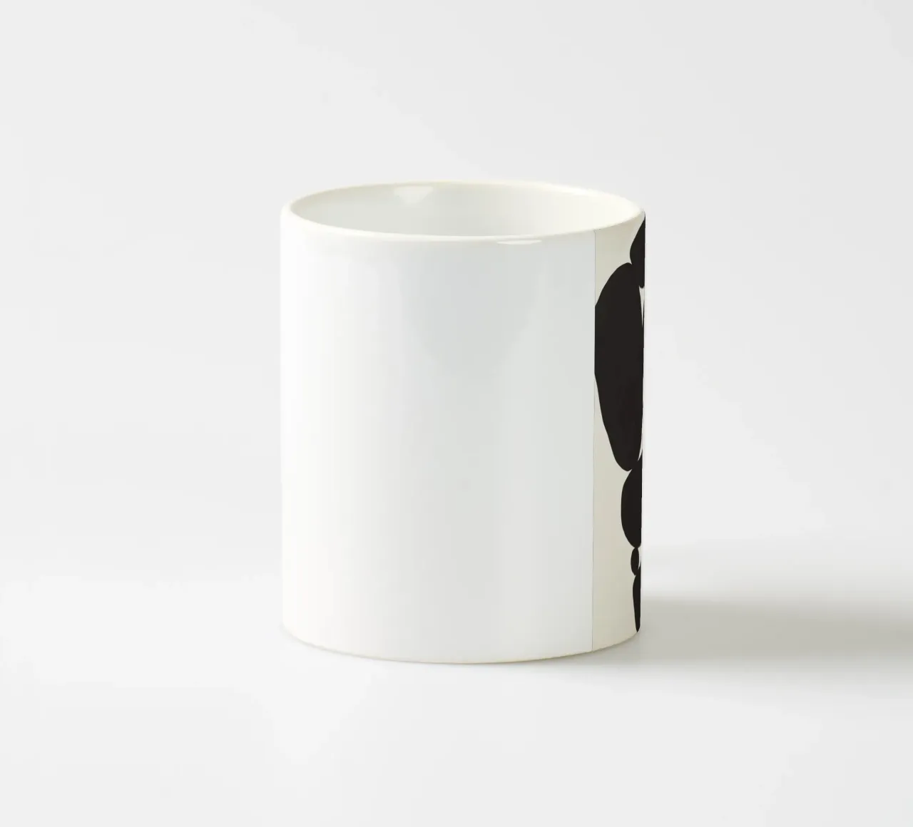 Black rock zen balance ceramic mug by Little Dean