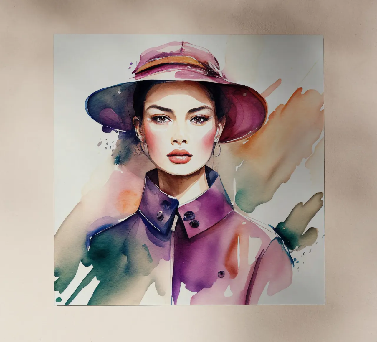 Acquerello Moda Donna pellicola backlit da Chromatic Fusion Studio