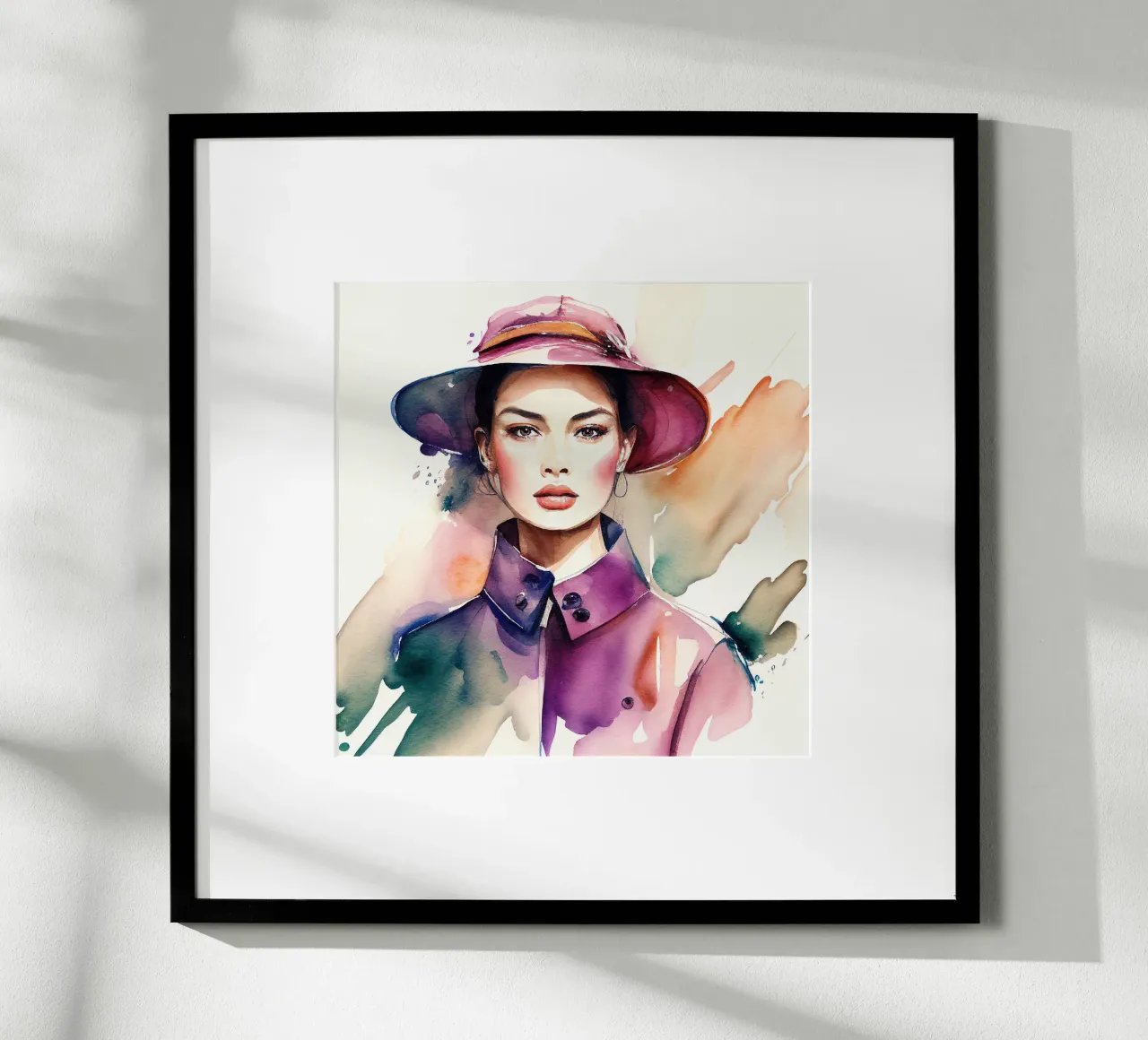 Acquerello Moda Donna poster da Chromatic Fusion Studio