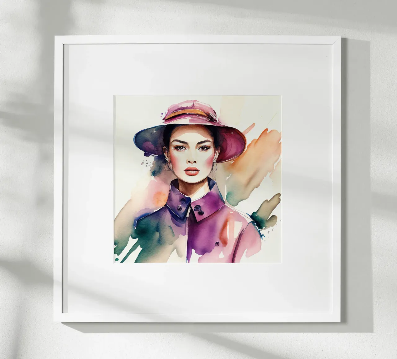 Acquerello Moda Donna poster da Chromatic Fusion Studio