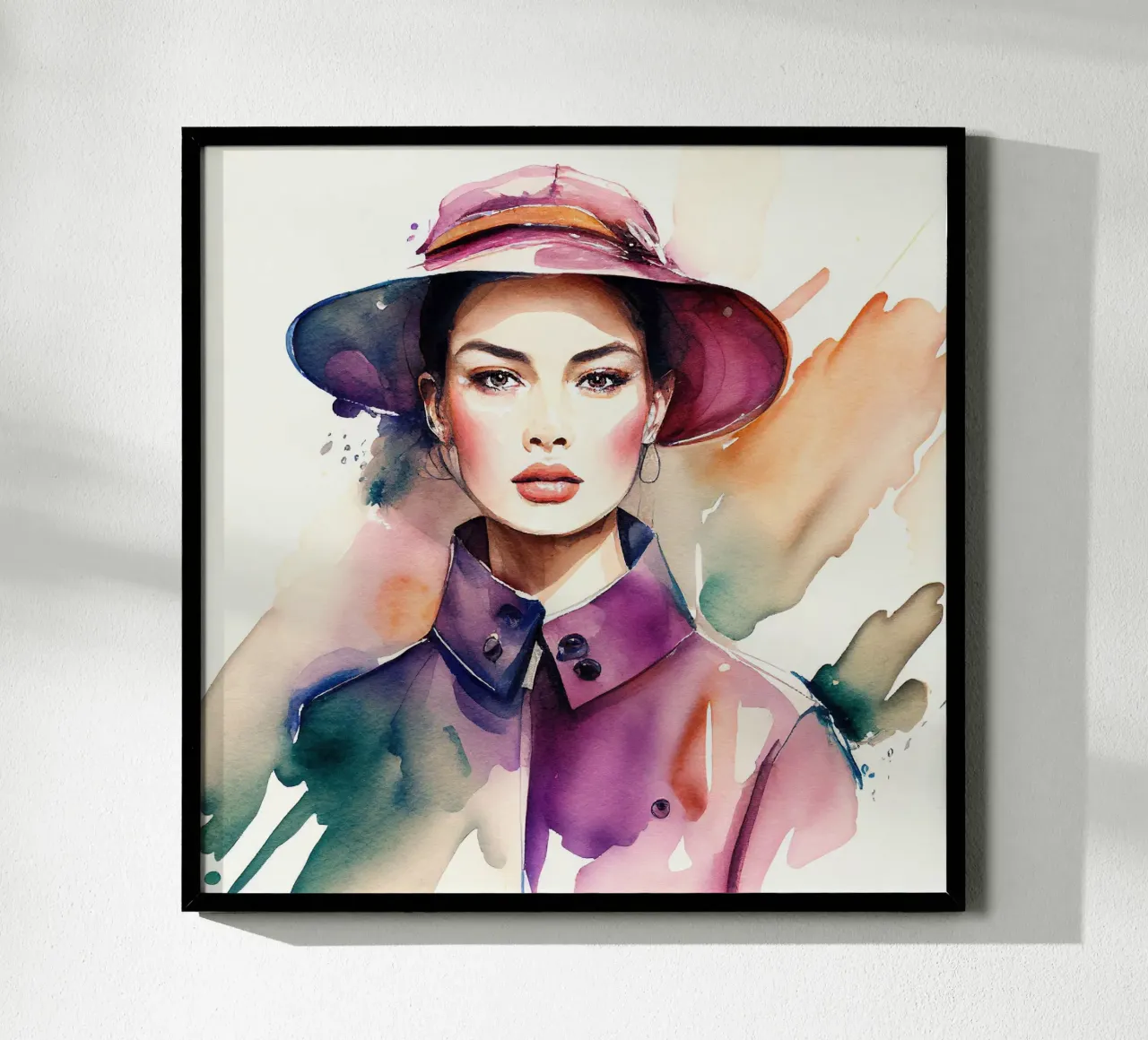 Acquerello Moda Donna poster da Chromatic Fusion Studio