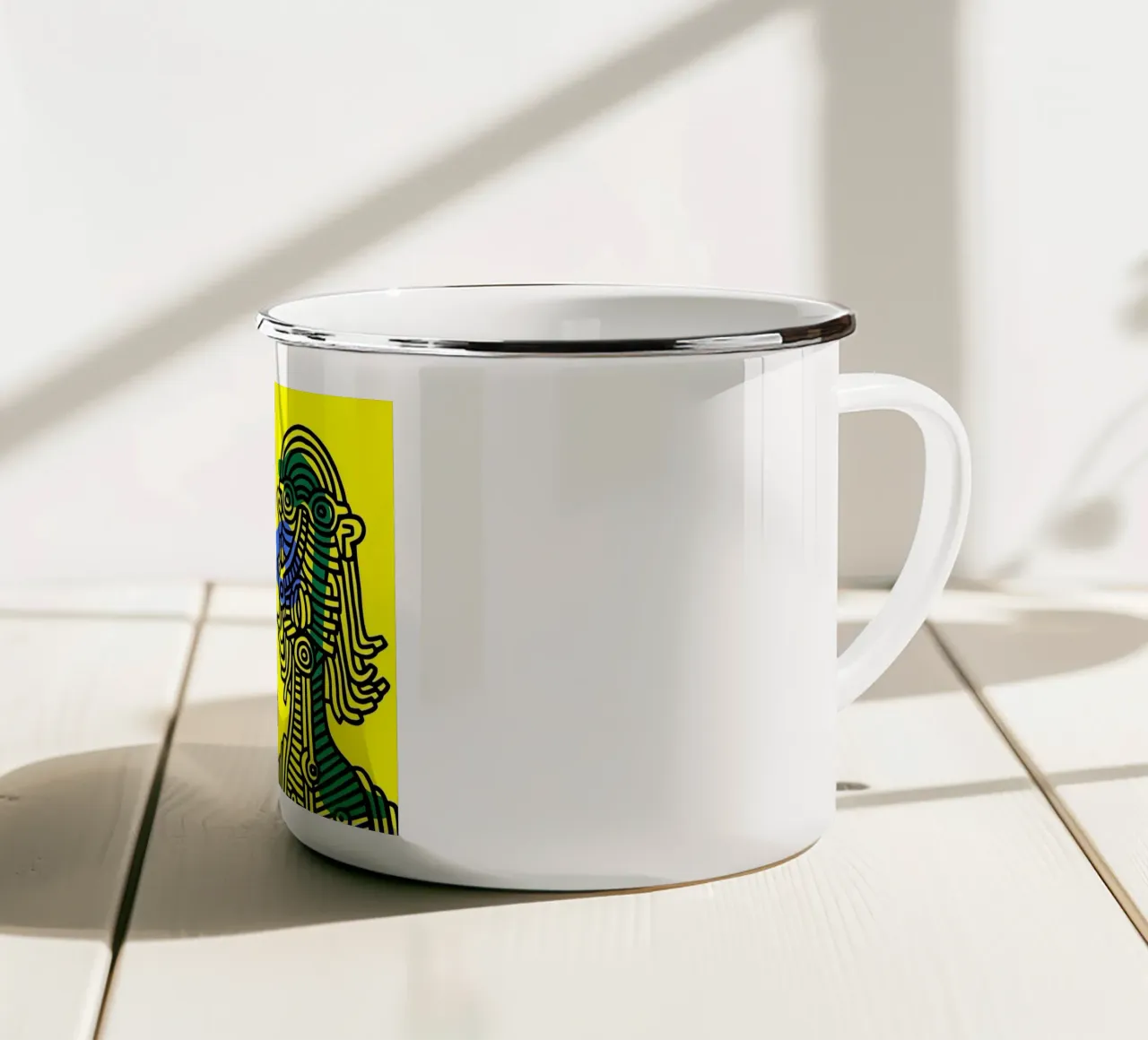 Keith e Julia di Keith Haring tazza in smalto da tokovictory