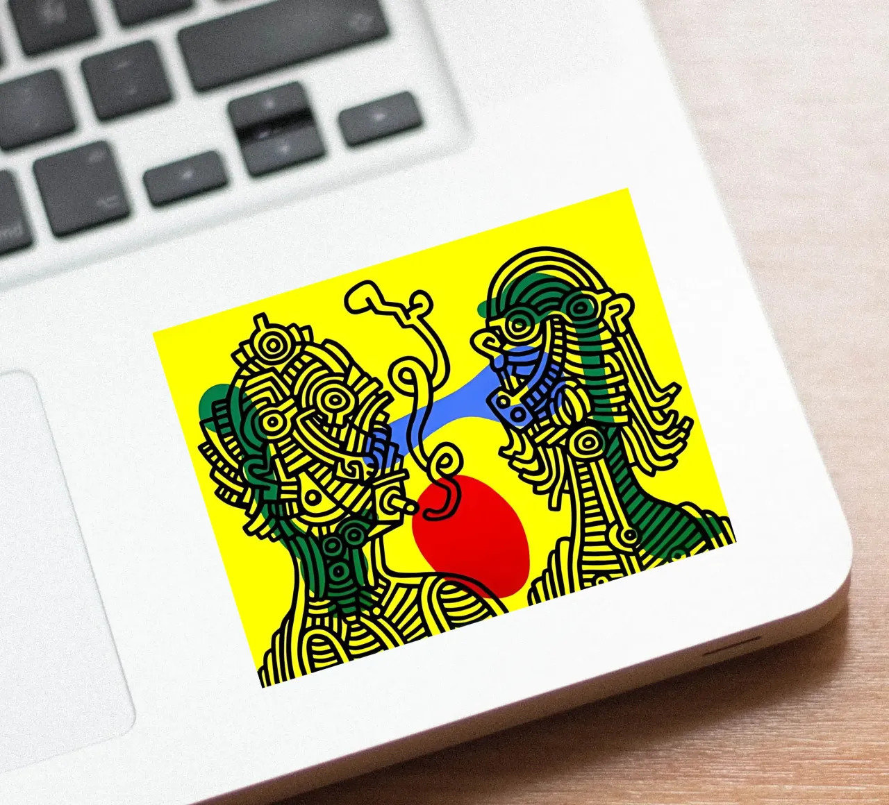 Keith e Julia di Keith Haring adesivo da tokovictory