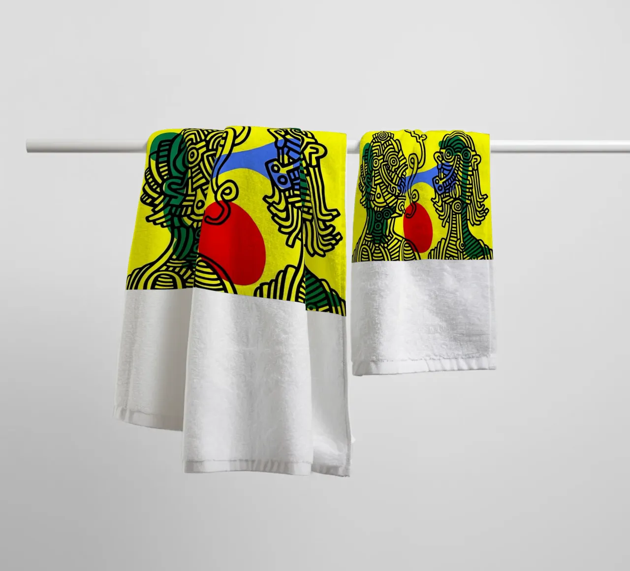 Keith e Julia di Keith Haring asciugamano da bagno da tokovictory