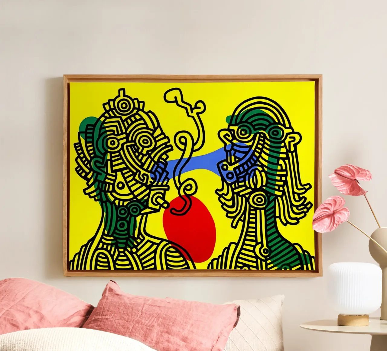 Keith e Julia di Keith Haring tela da tokovictory