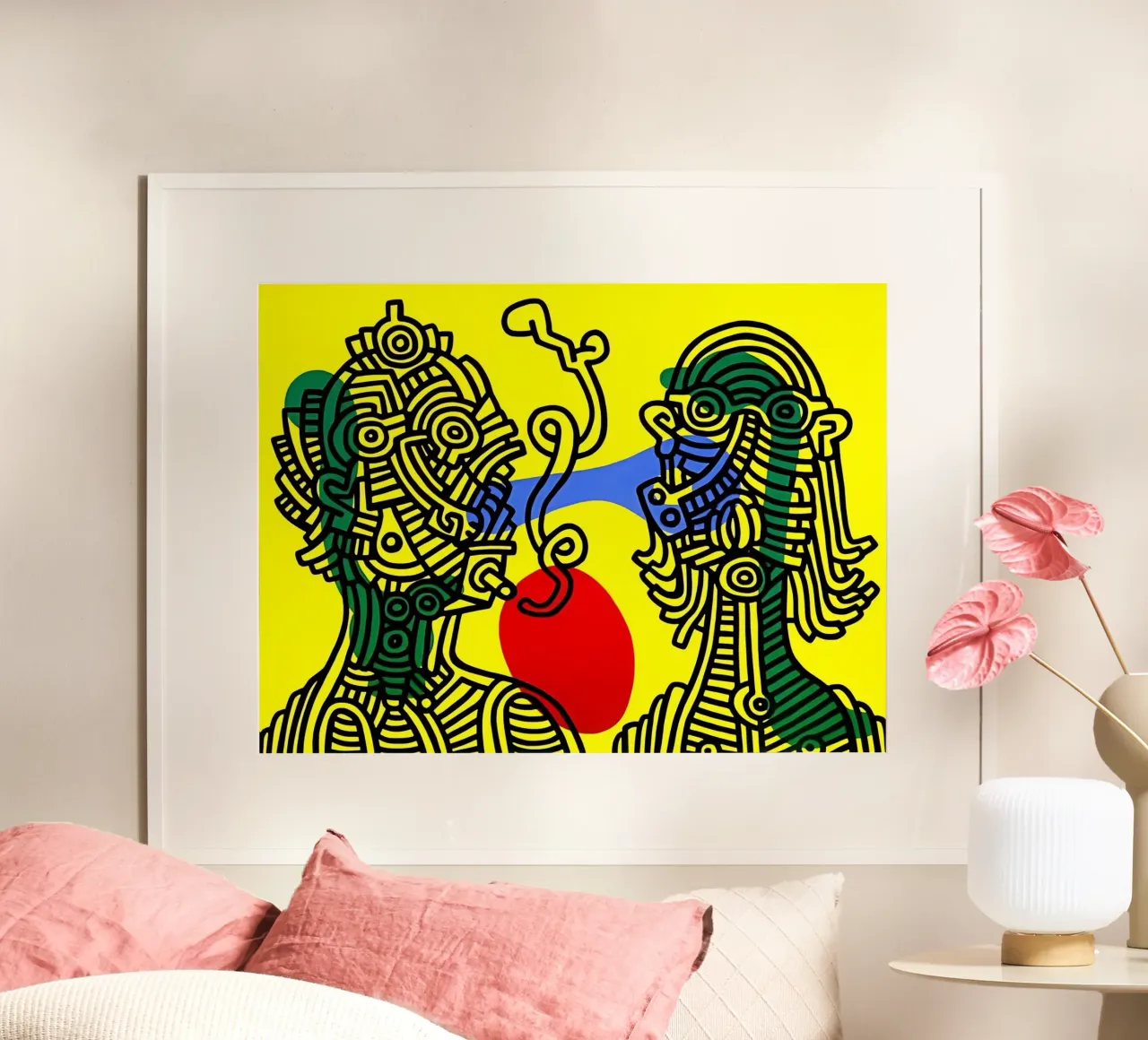 Keith e Julia di Keith Haring poster da tokovictory