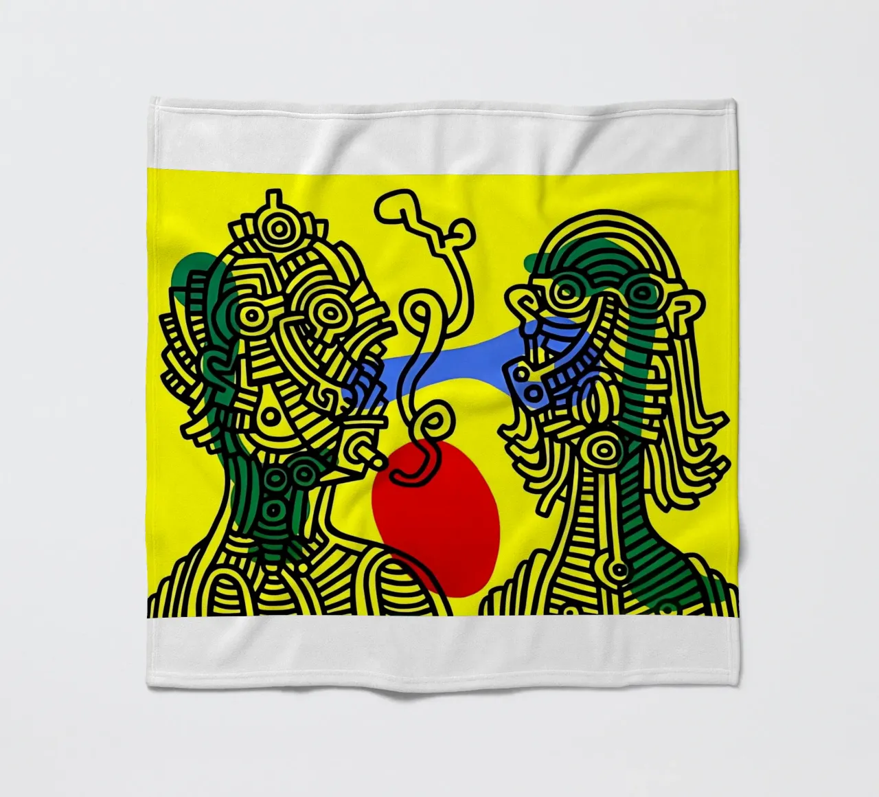 Keith e Julia di Keith Haring coperta in pile da tokovictory