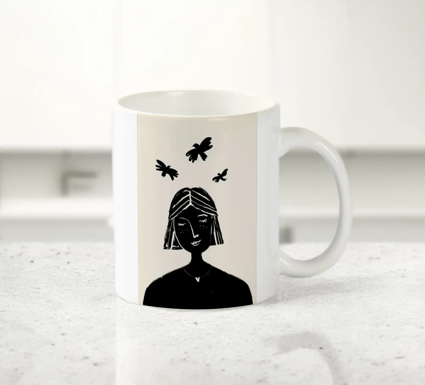 Hovering 2 ceramic mug by Graphite
