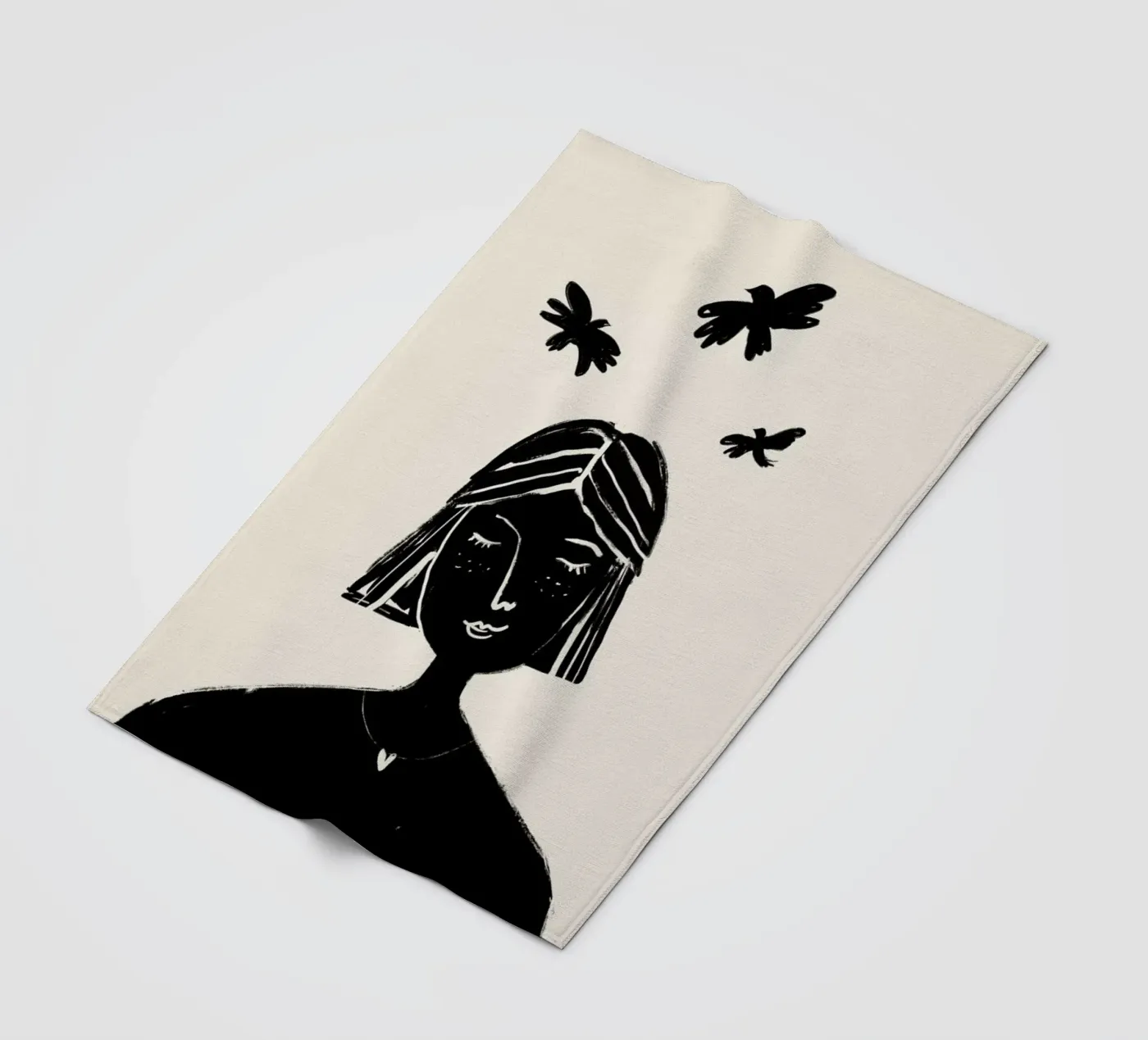 Hovering 2 fleece blanket by Graphite