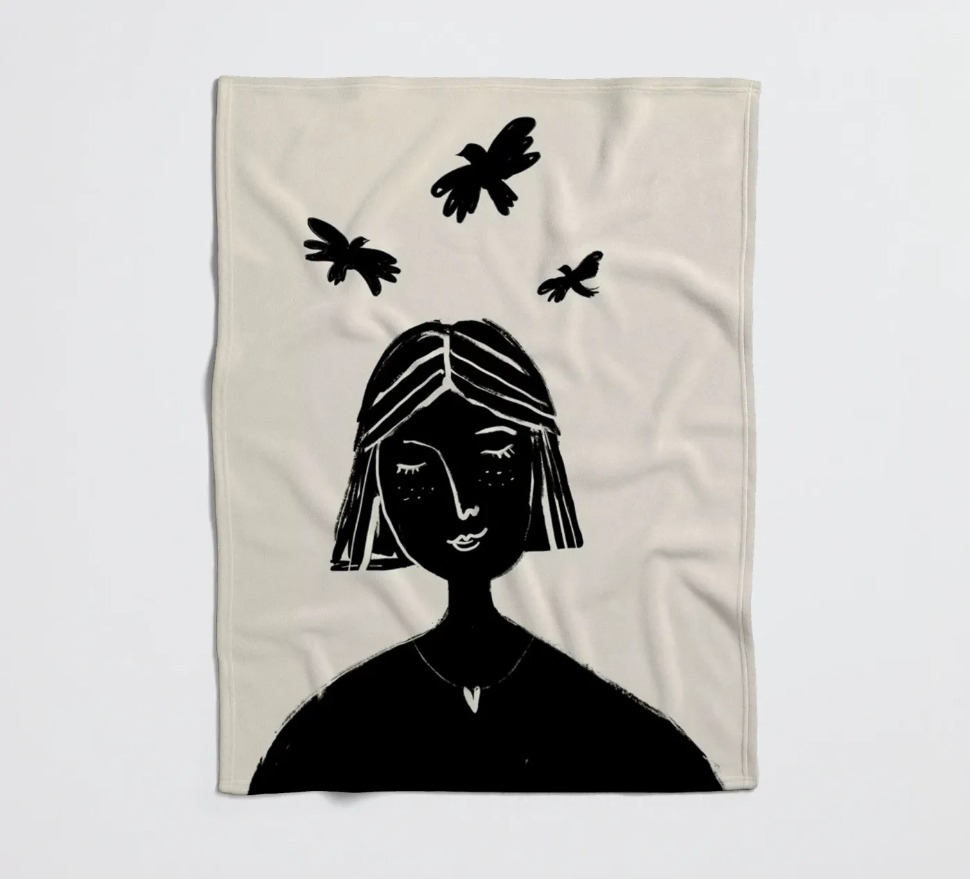Hovering 2 fleece blanket by Graphite