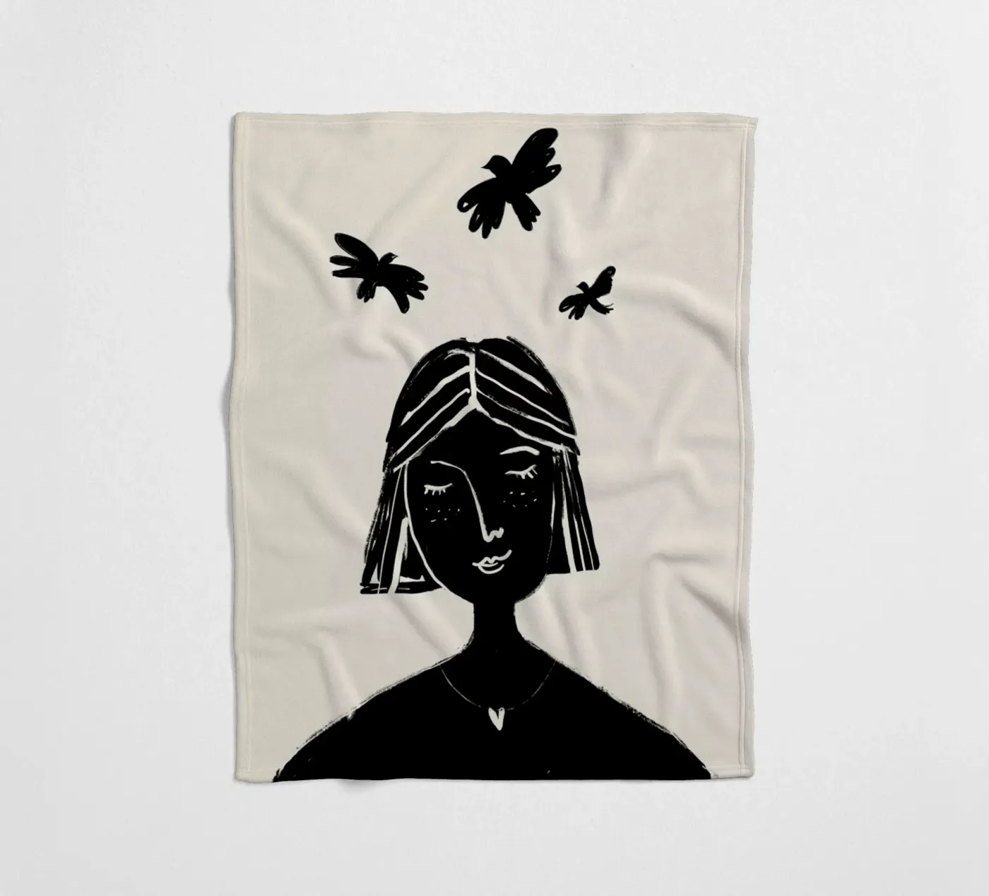 Hovering 2 fleece blanket by Graphite