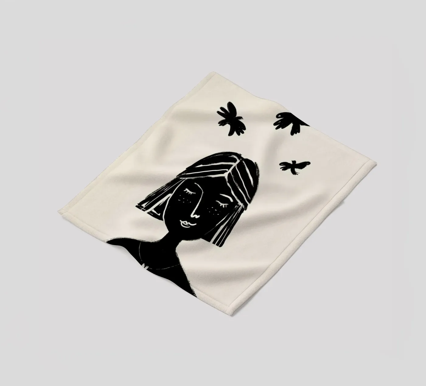 Hovering 2 fleece blanket by Graphite