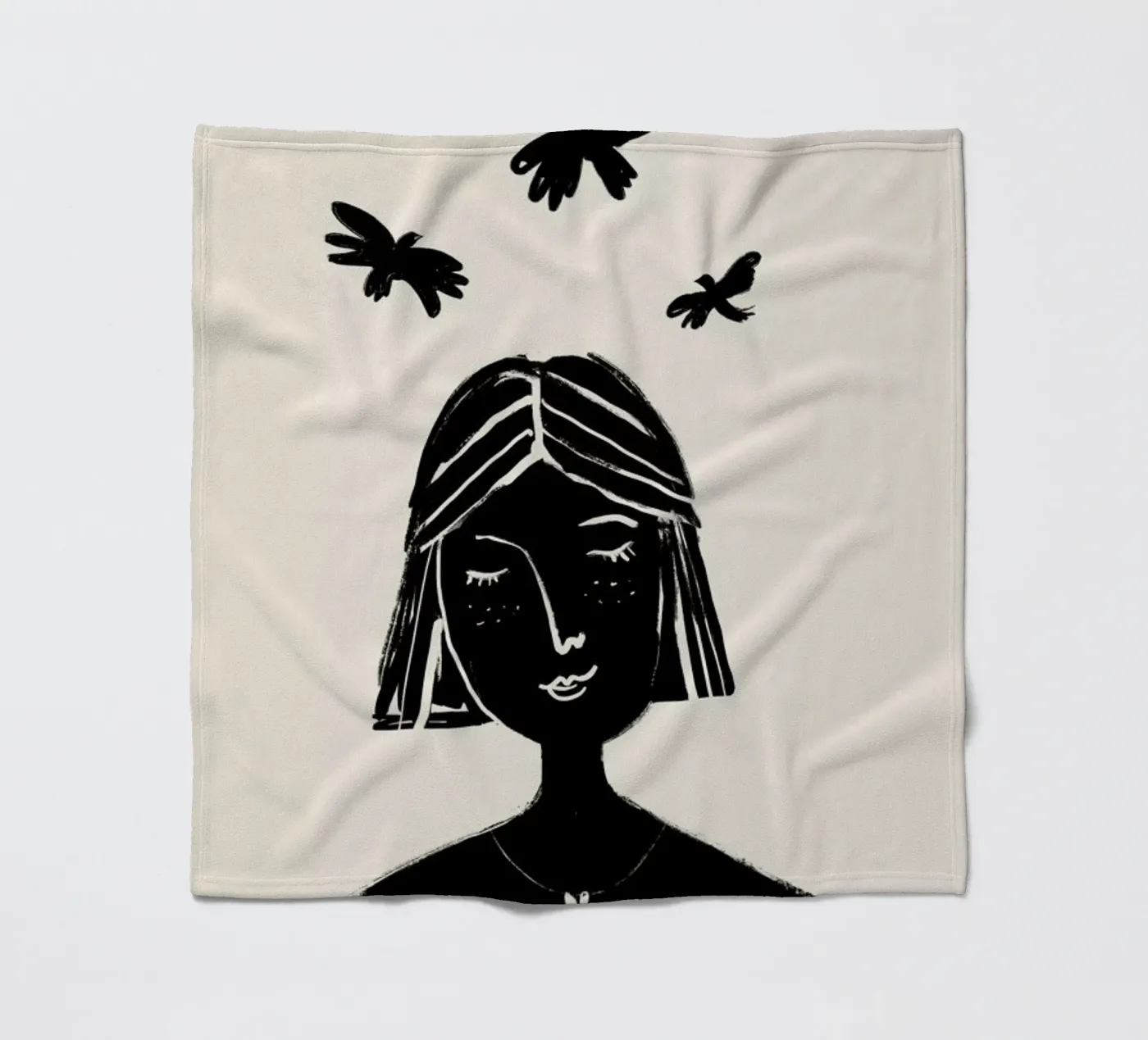 Hovering 2 fleece blanket by Graphite