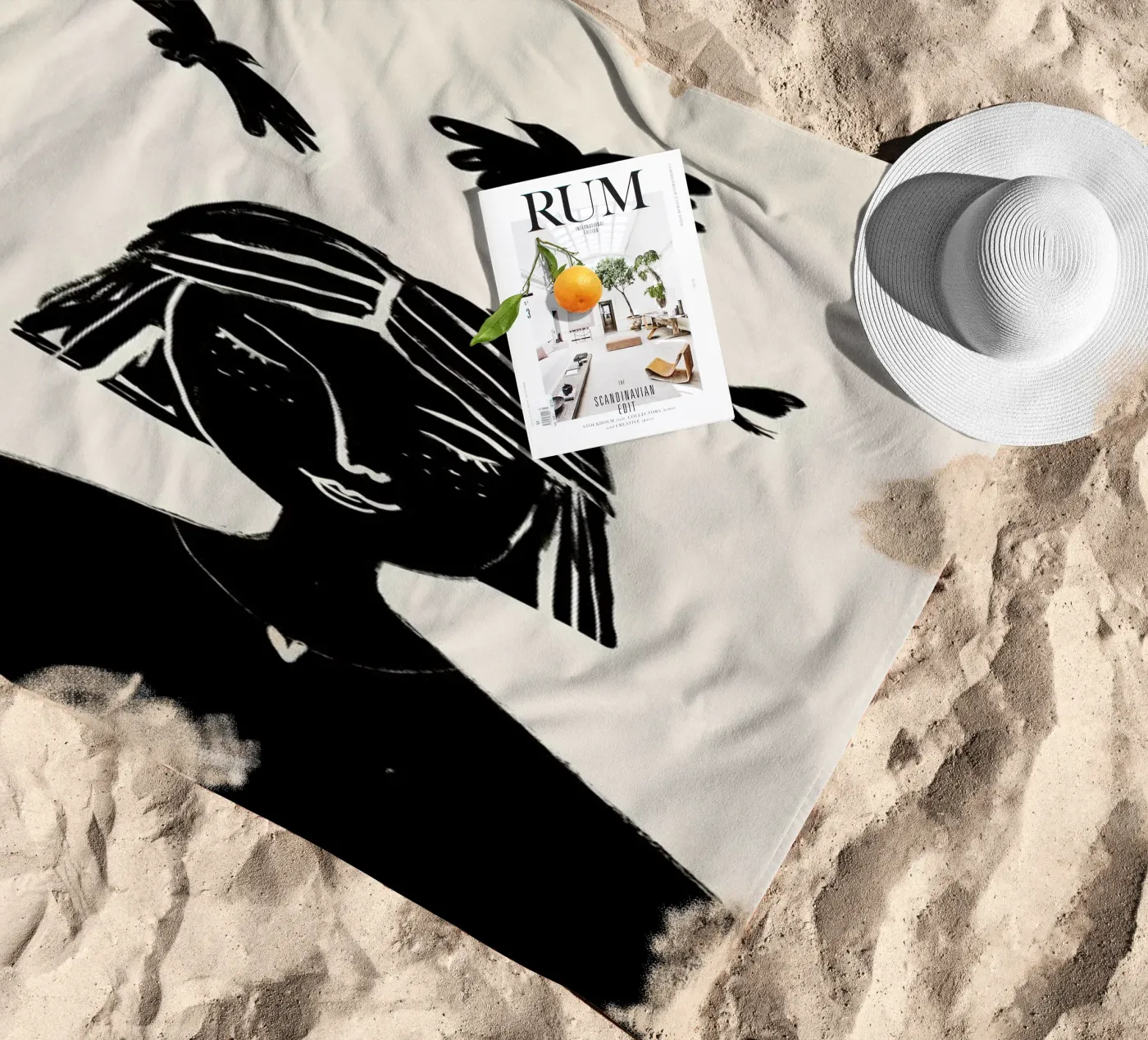 Hovering 2 beach towel by Graphite