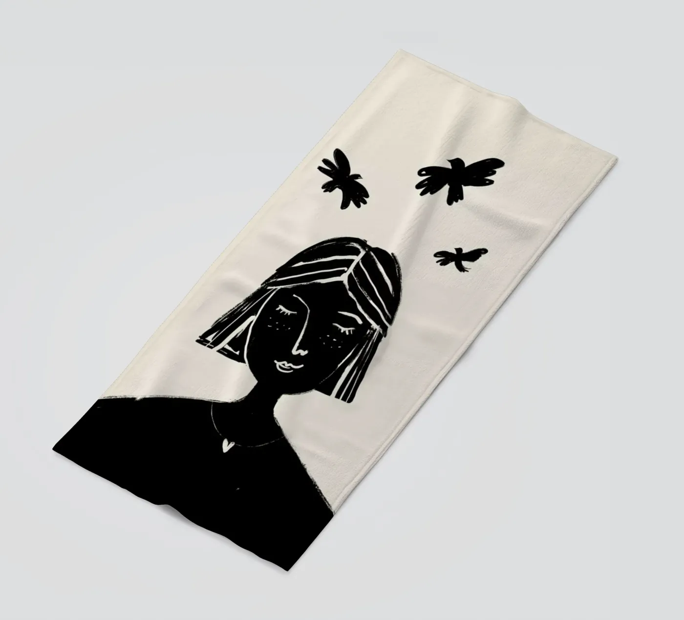 Hovering 2 beach towel by Graphite