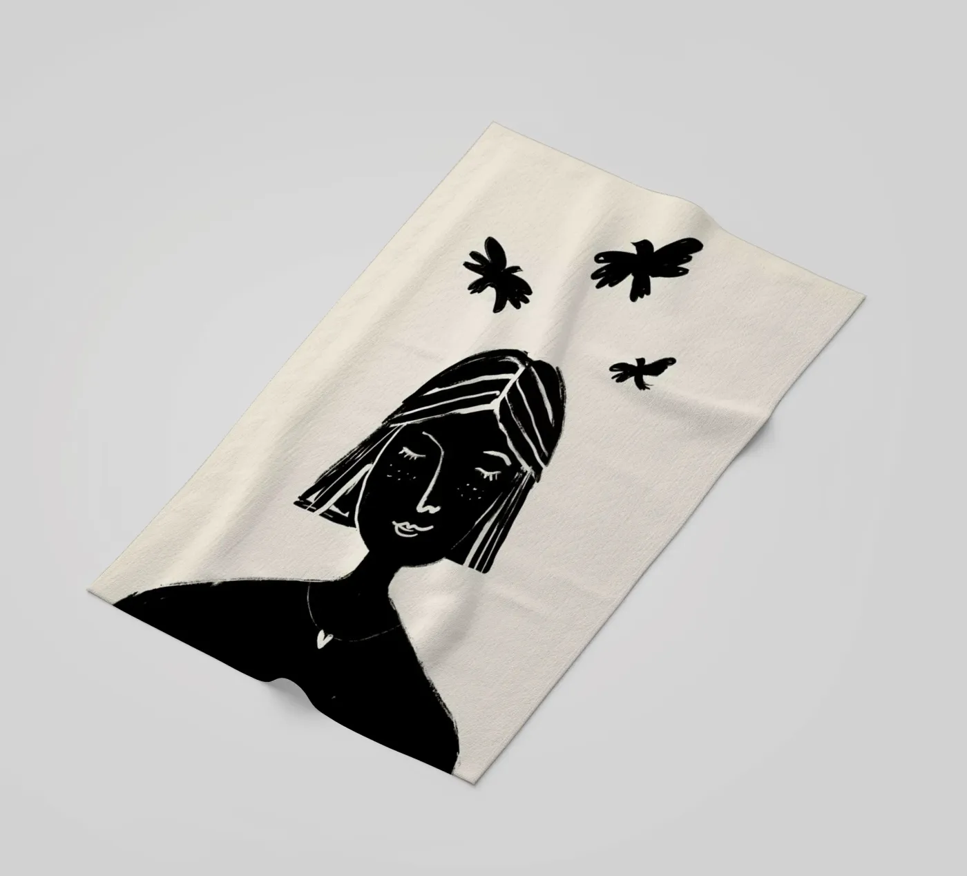 Hovering 2 beach towel by Graphite