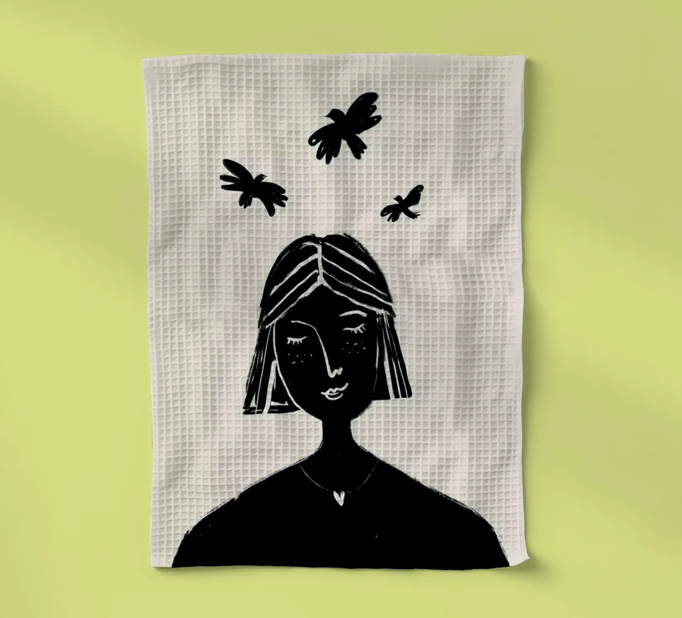 Hovering 2 theedoek van Graphite