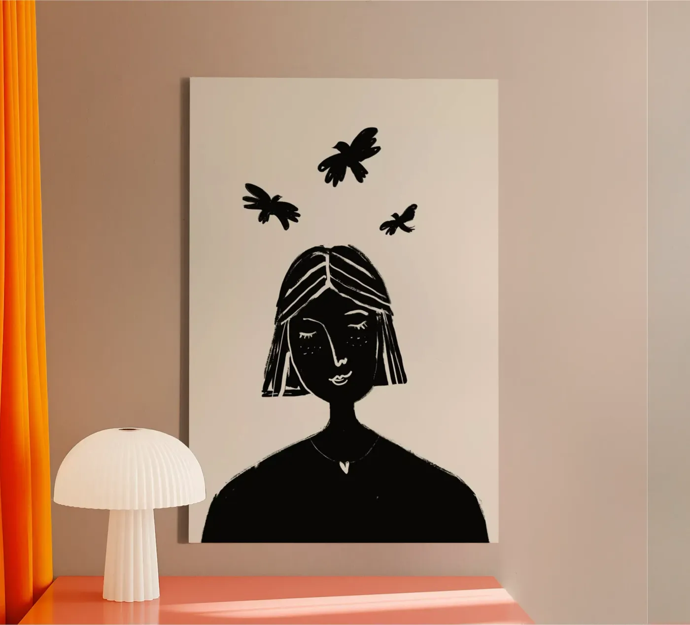 Hovering 2 canvas van Graphite