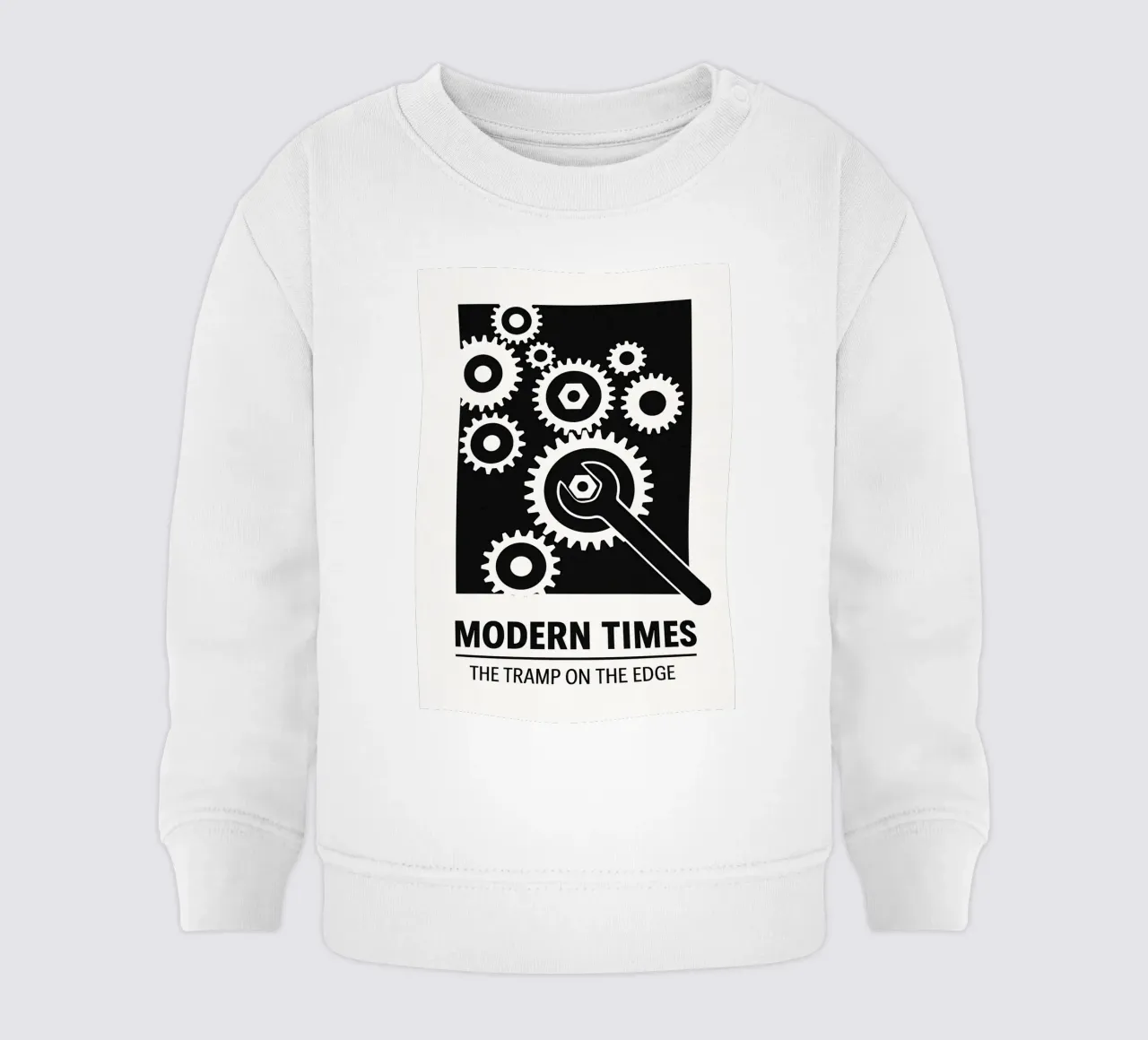 Modern Times Print baby sweatshirt by MoviesArt