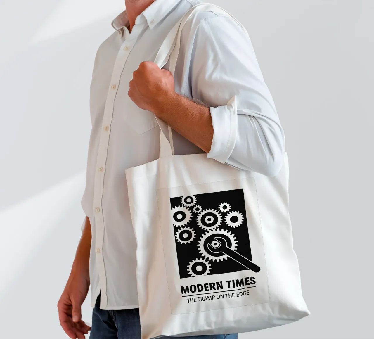 Modern Times Print borsa in juta da MoviesArt