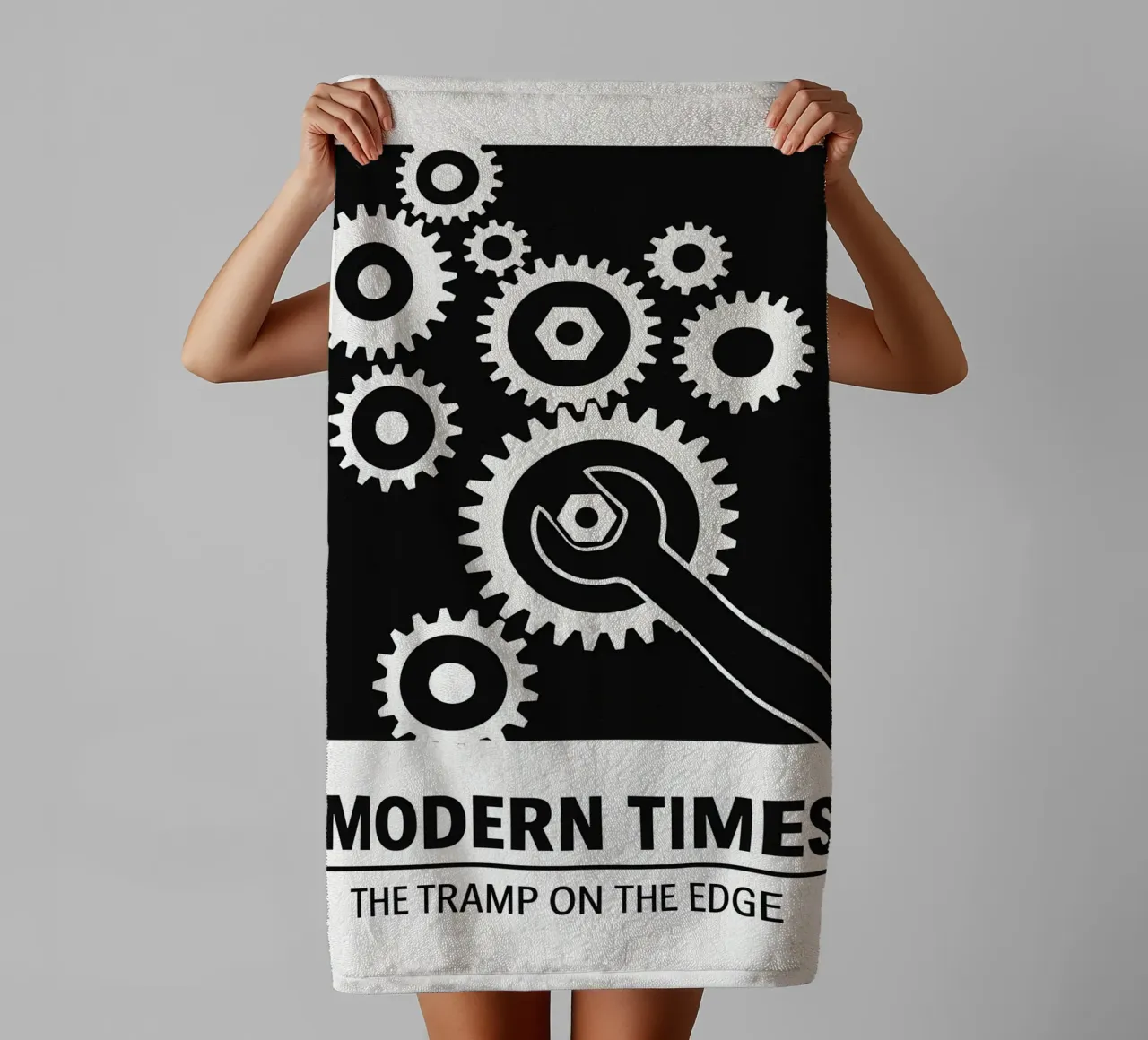 Modern Times Print asciugamano da bagno da MoviesArt