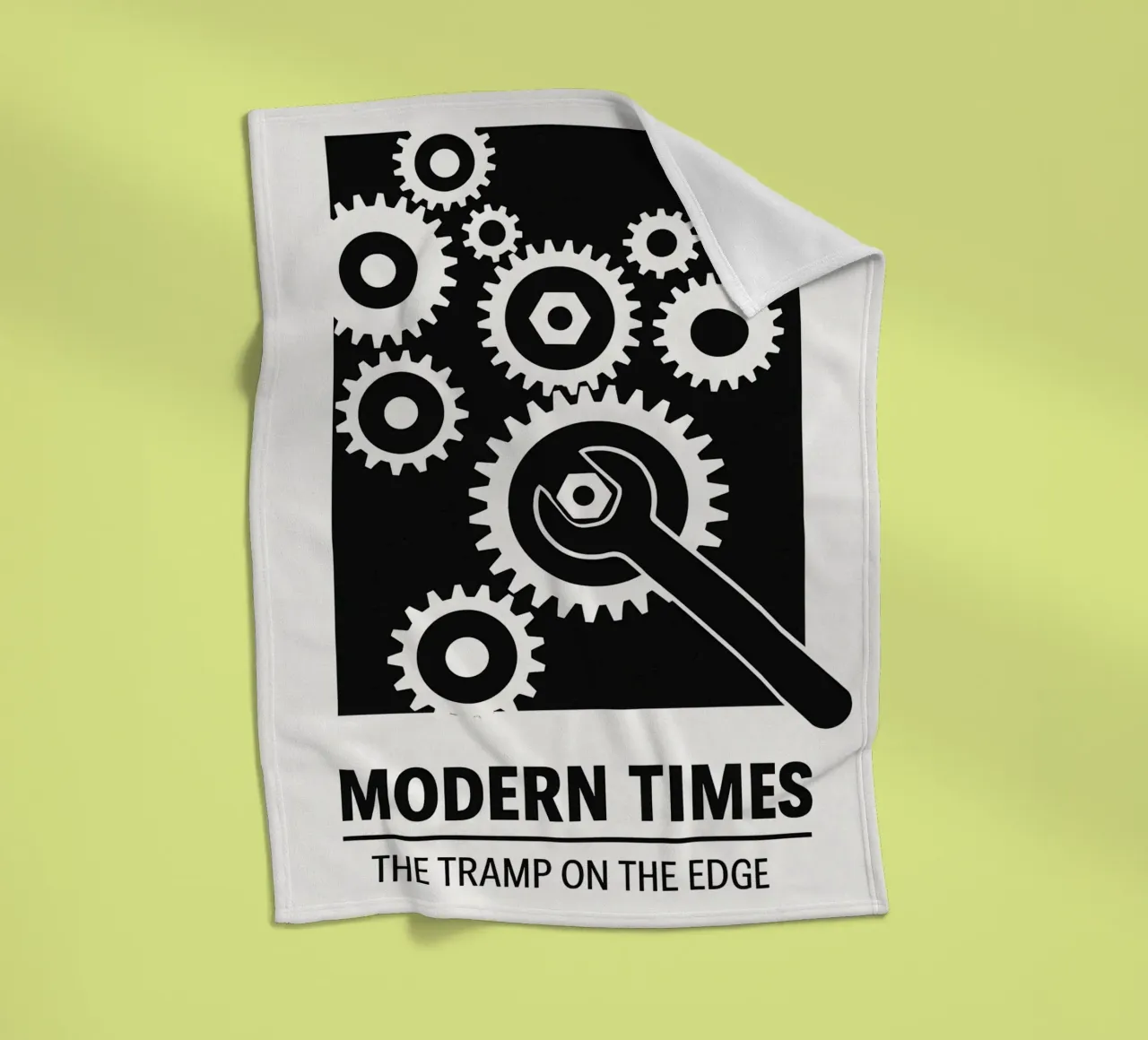 Modern Times Print coperta in pile da MoviesArt