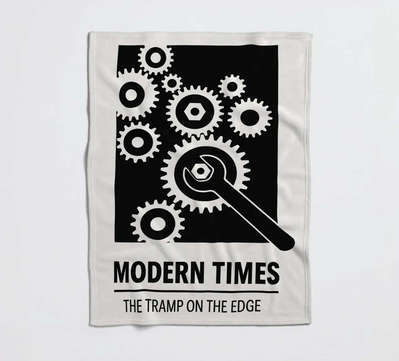 Modern Times Print coperta in pile da MoviesArt
