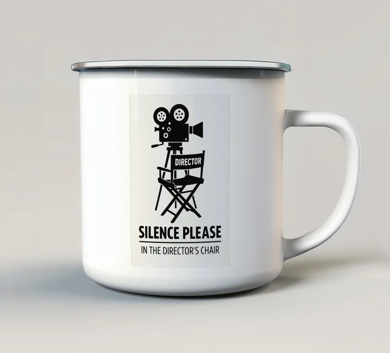 Movie Camera Print tazza in smalto da MoviesArt