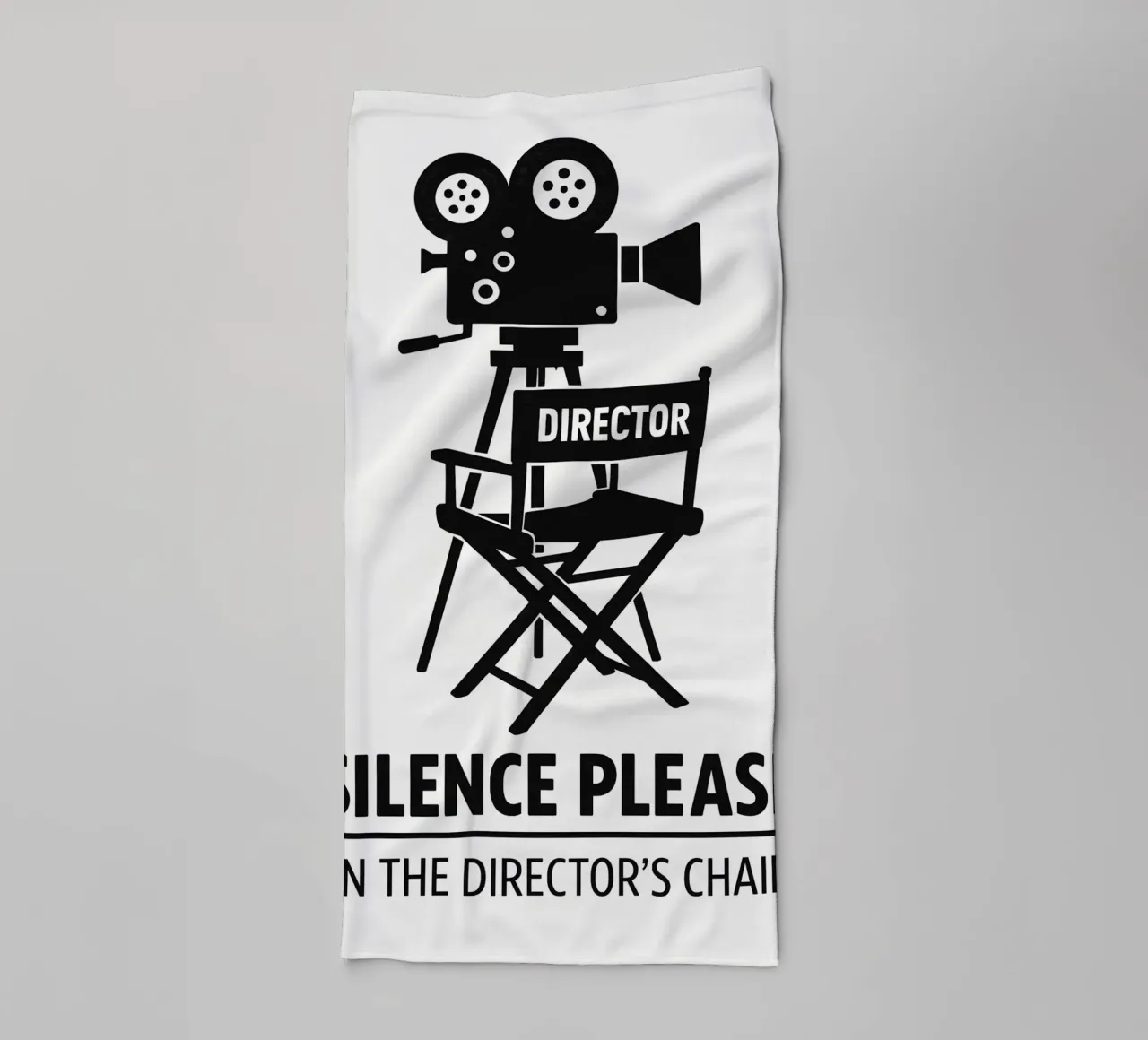 Movie Camera Print asciugamano da bagno da MoviesArt
