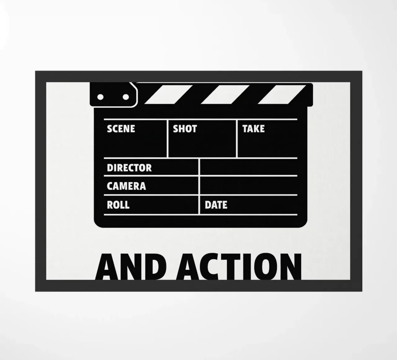 Movie Clap Print zerbino da MoviesArt