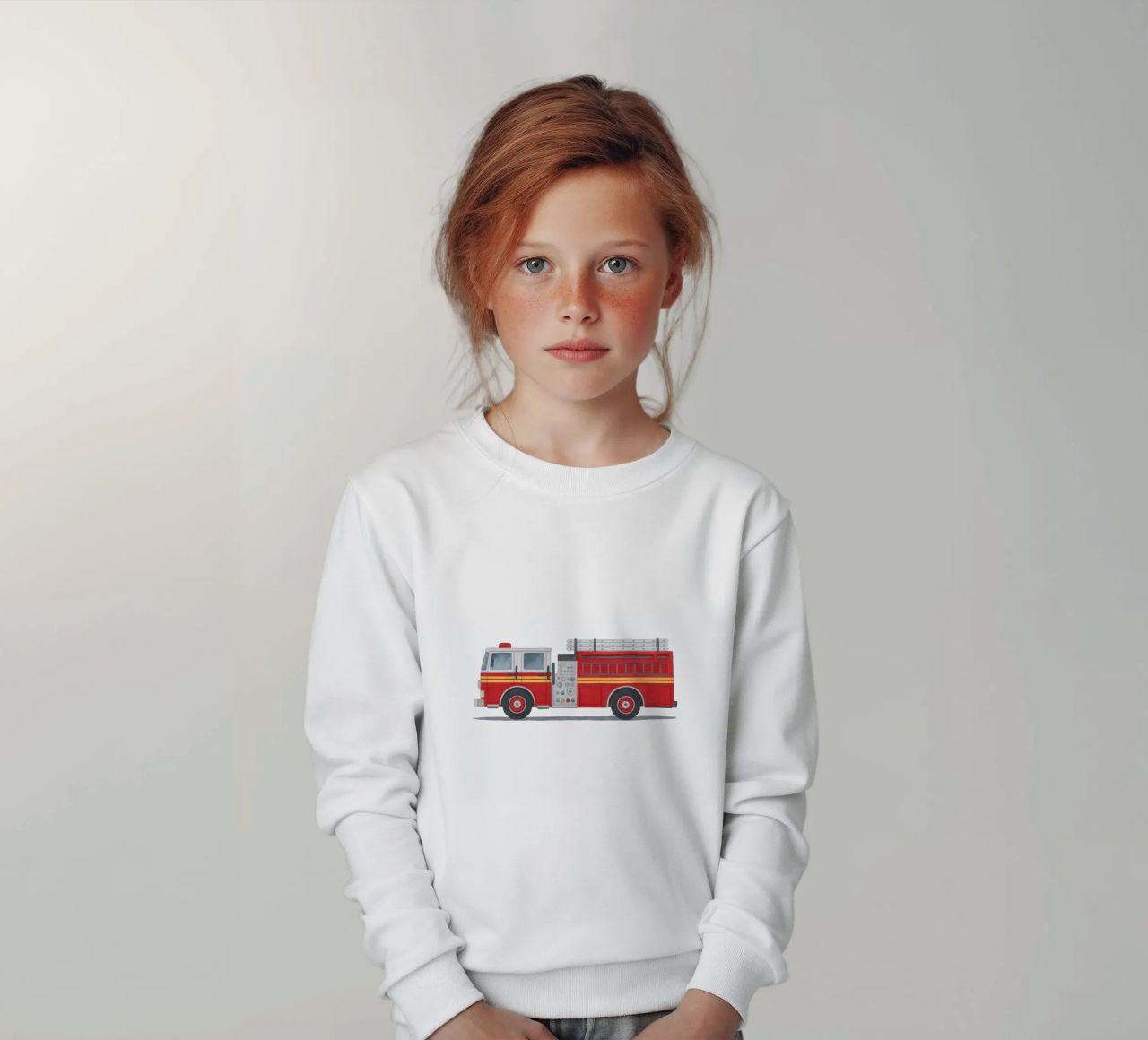 ¡Listos para la acción! - Llegan los bomberos sudadera para niño de KidzStudio