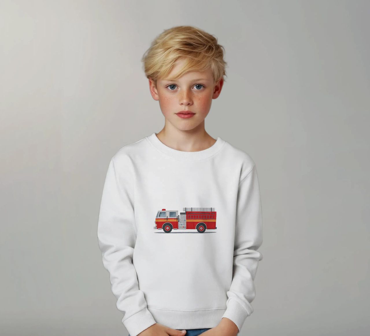 ¡Listos para la acción! - Llegan los bomberos sudadera para niño de KidzStudio
