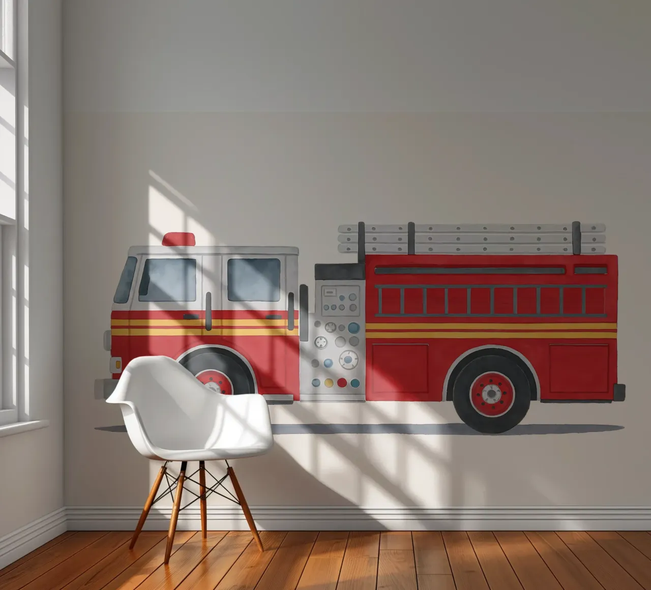 Ready for action! - The fire brigade is coming photo wallpaper by KidzStudio
