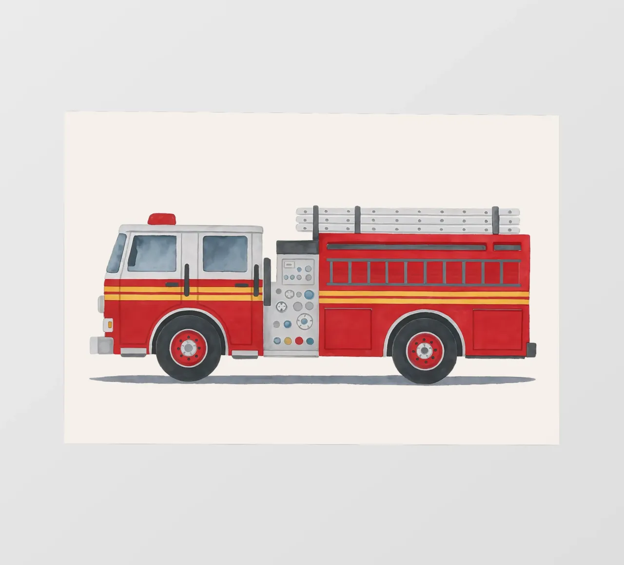 Ready for action! - The fire brigade is coming photo wallpaper by KidzStudio