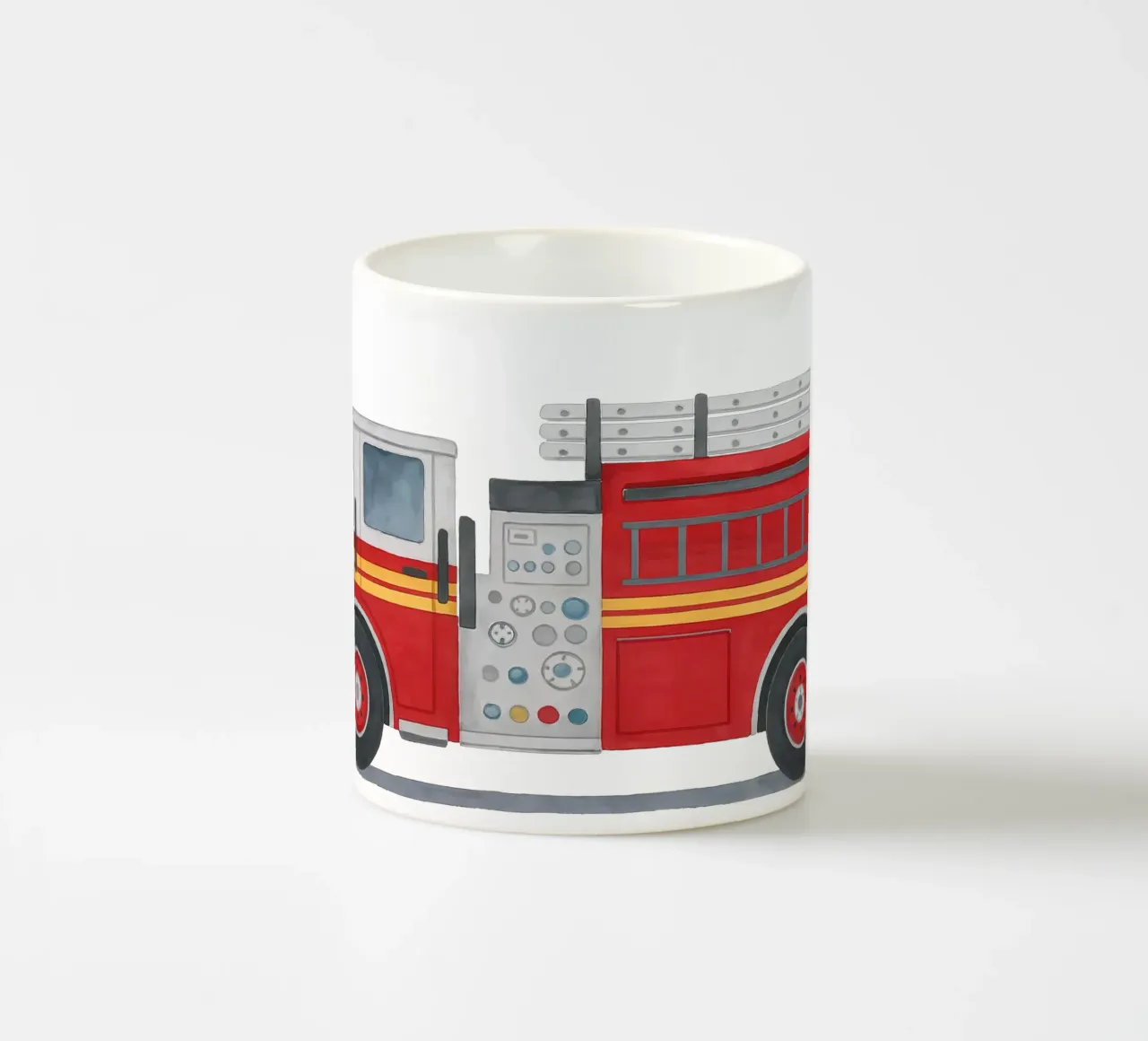 Pronti all'azione! - I vigili del fuoco stanno arrivando tazza in ceramica da KidzStudio