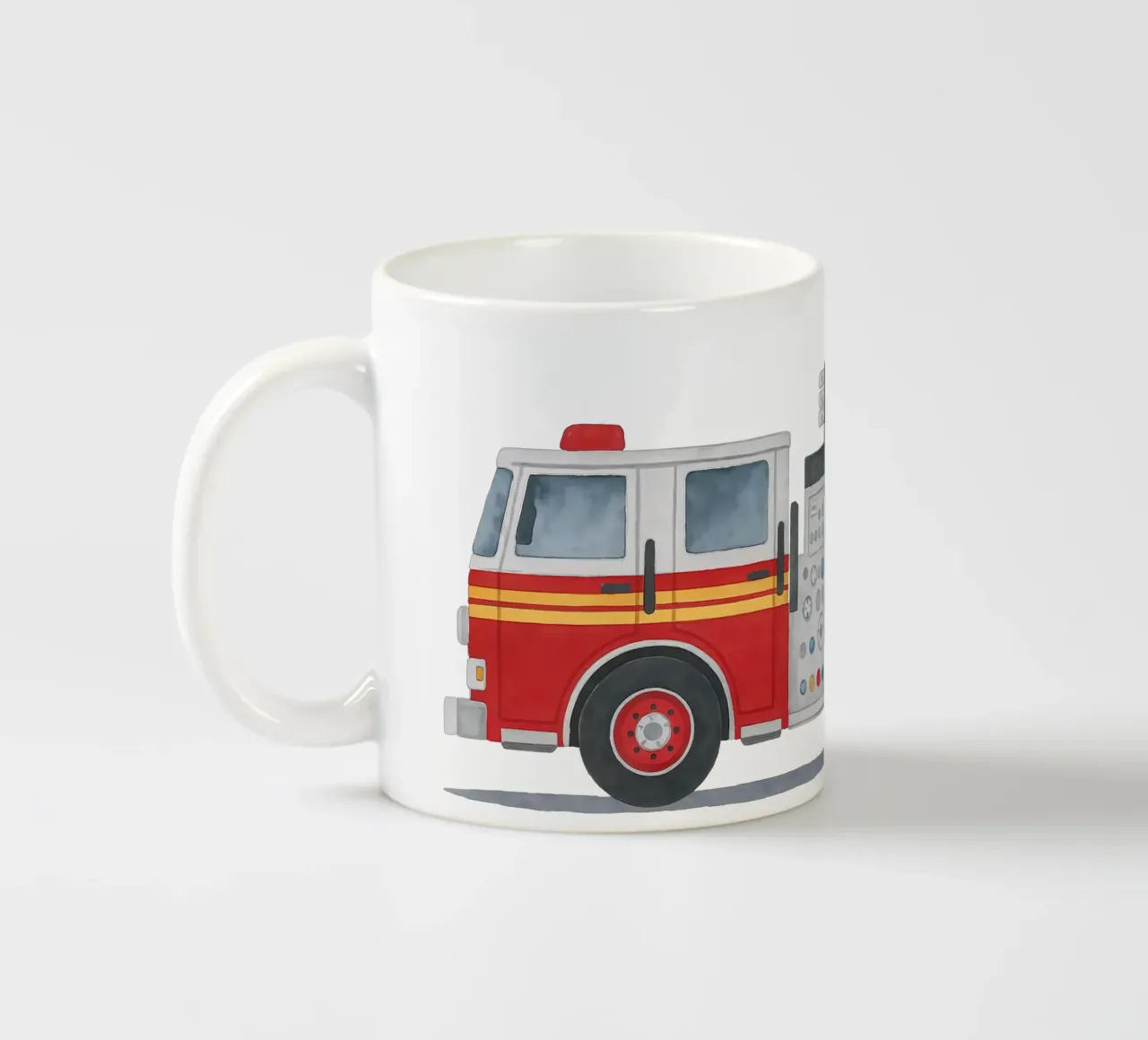 Pronti all'azione! - I vigili del fuoco stanno arrivando tazza in ceramica da KidzStudio