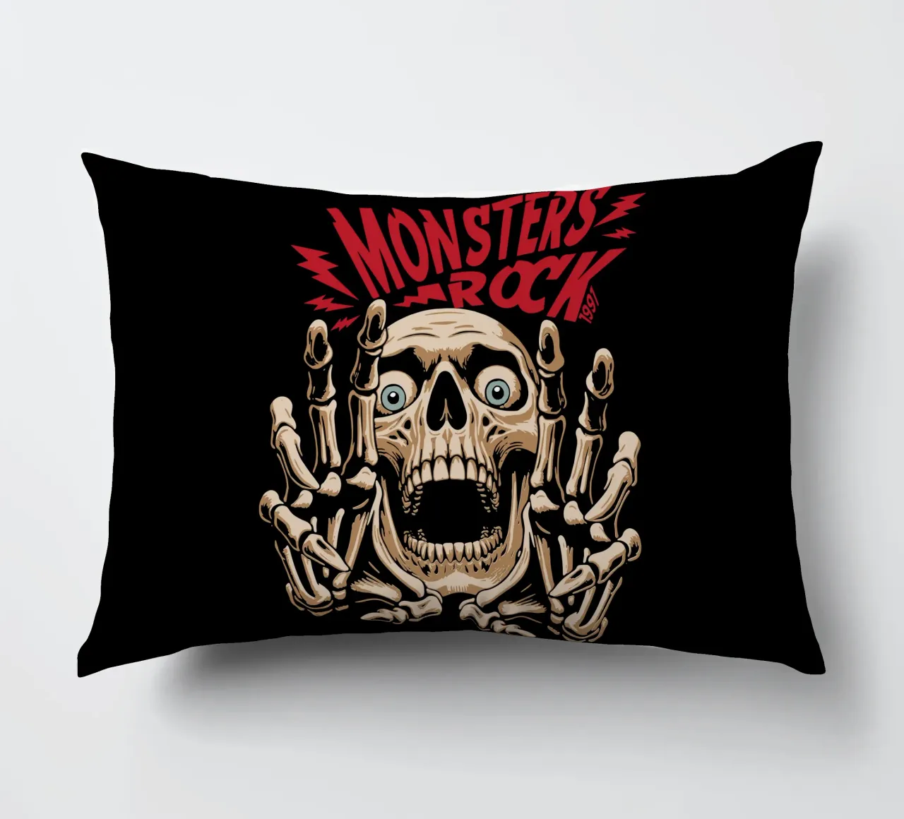 Monsters Rock decorative cushion by Gunawan Rb