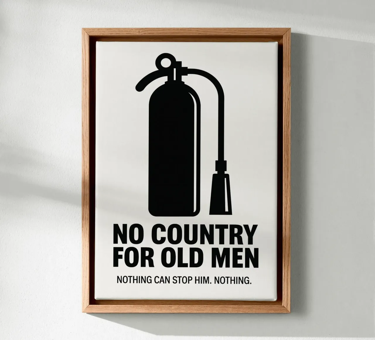 No Country For Old Men Print tela con Cornice a cassetta da MoviesArt