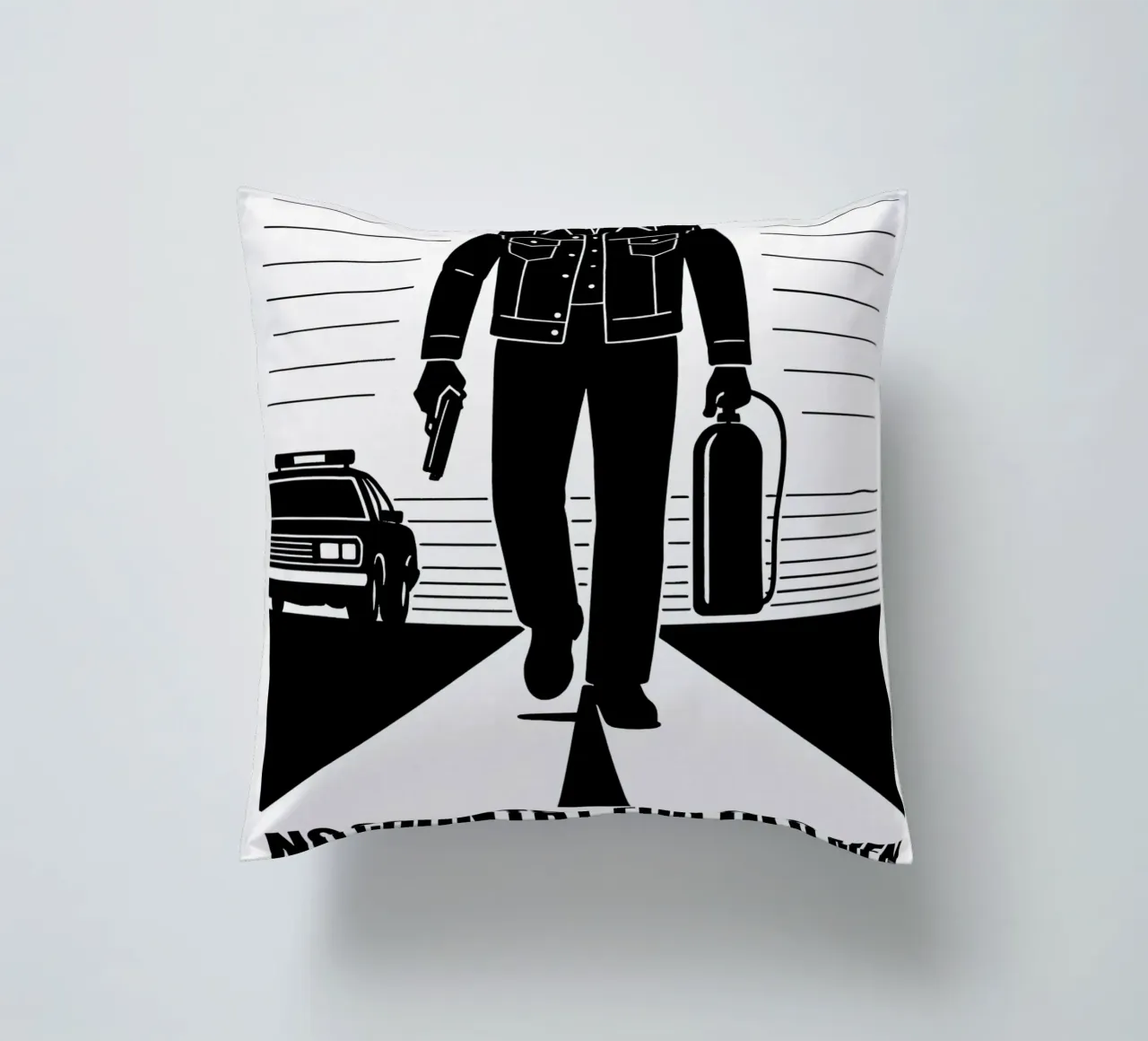 No Country For Old Men Print cuscino da MoviesArt