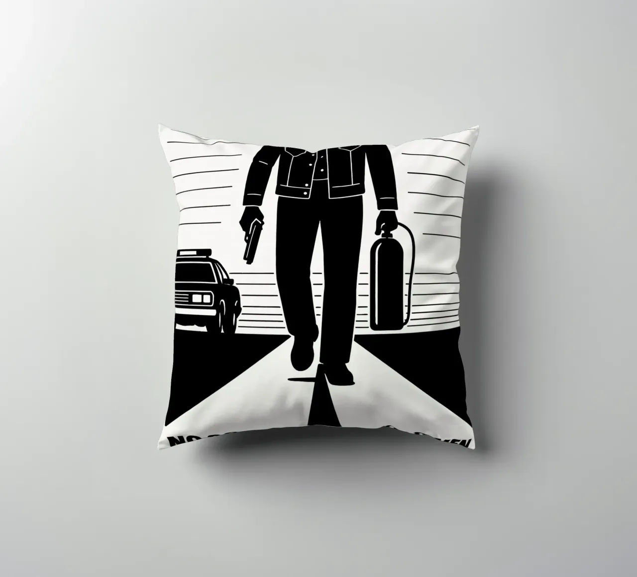 No Country For Old Men Print cuscino da MoviesArt