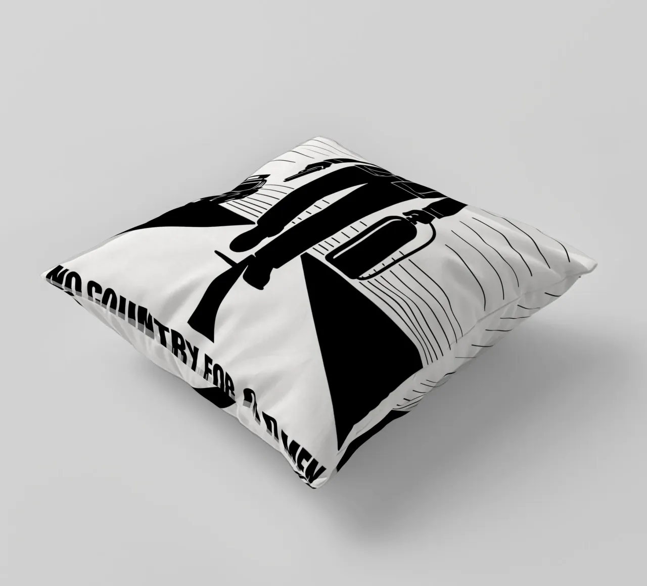 No Country For Old Men Print cuscino da MoviesArt