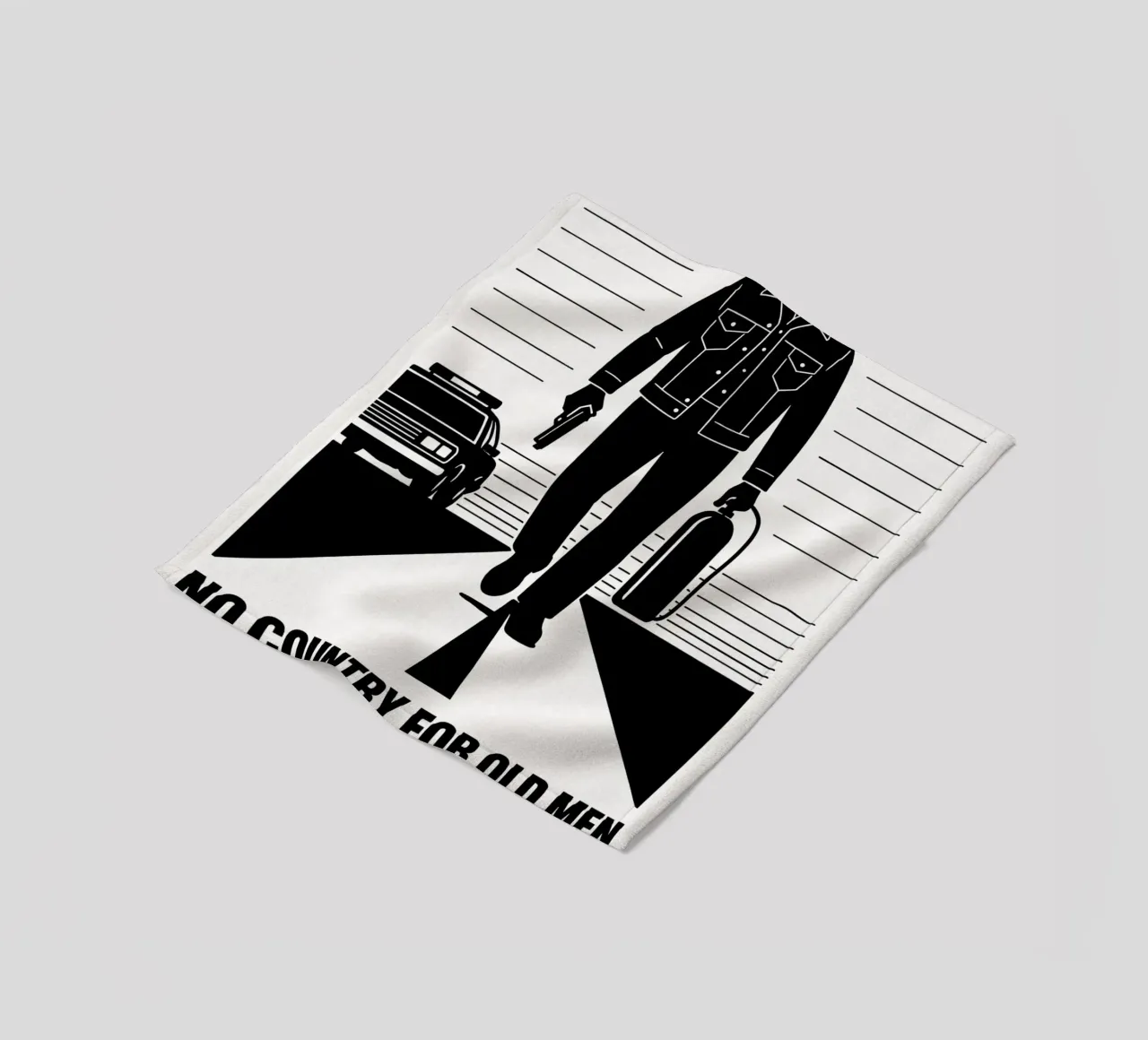 No Country For Old Men Print coperta in pile da MoviesArt
