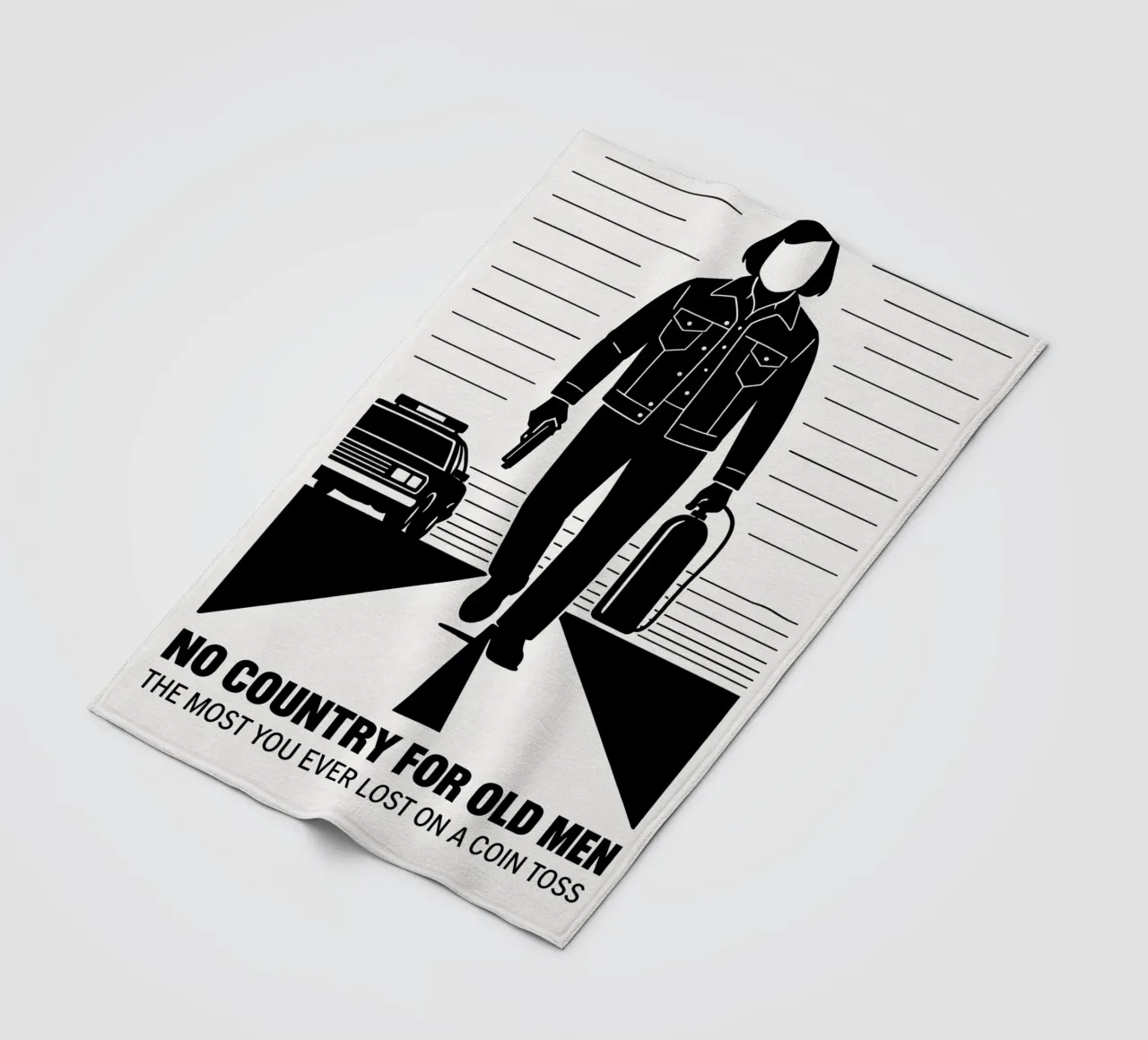 No Country For Old Men Print coperta in pile da MoviesArt