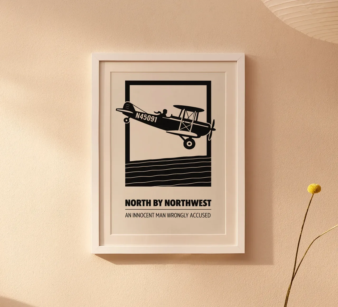 North By Northwest Print carta hahnemühle da MoviesArt
