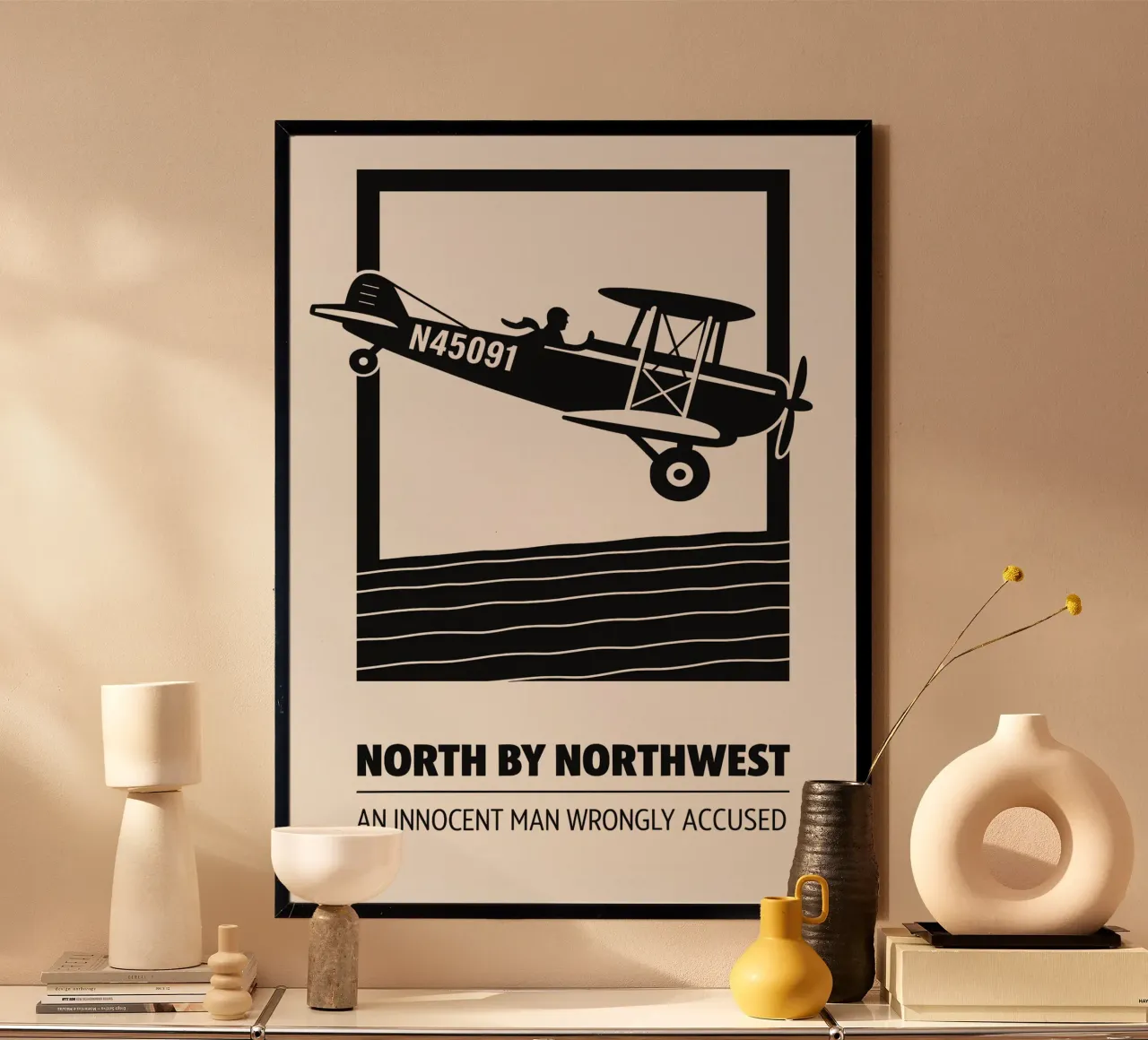 North By Northwest Print carta hahnemühle da MoviesArt