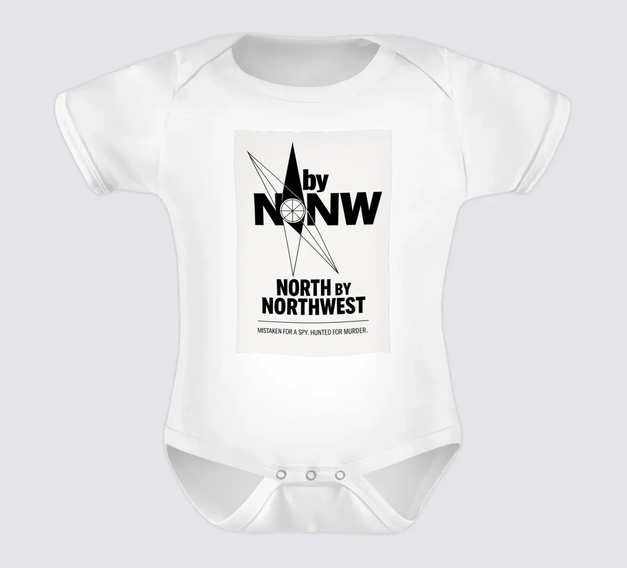 North By Northwest Print body neonato maniche corte da MoviesArt